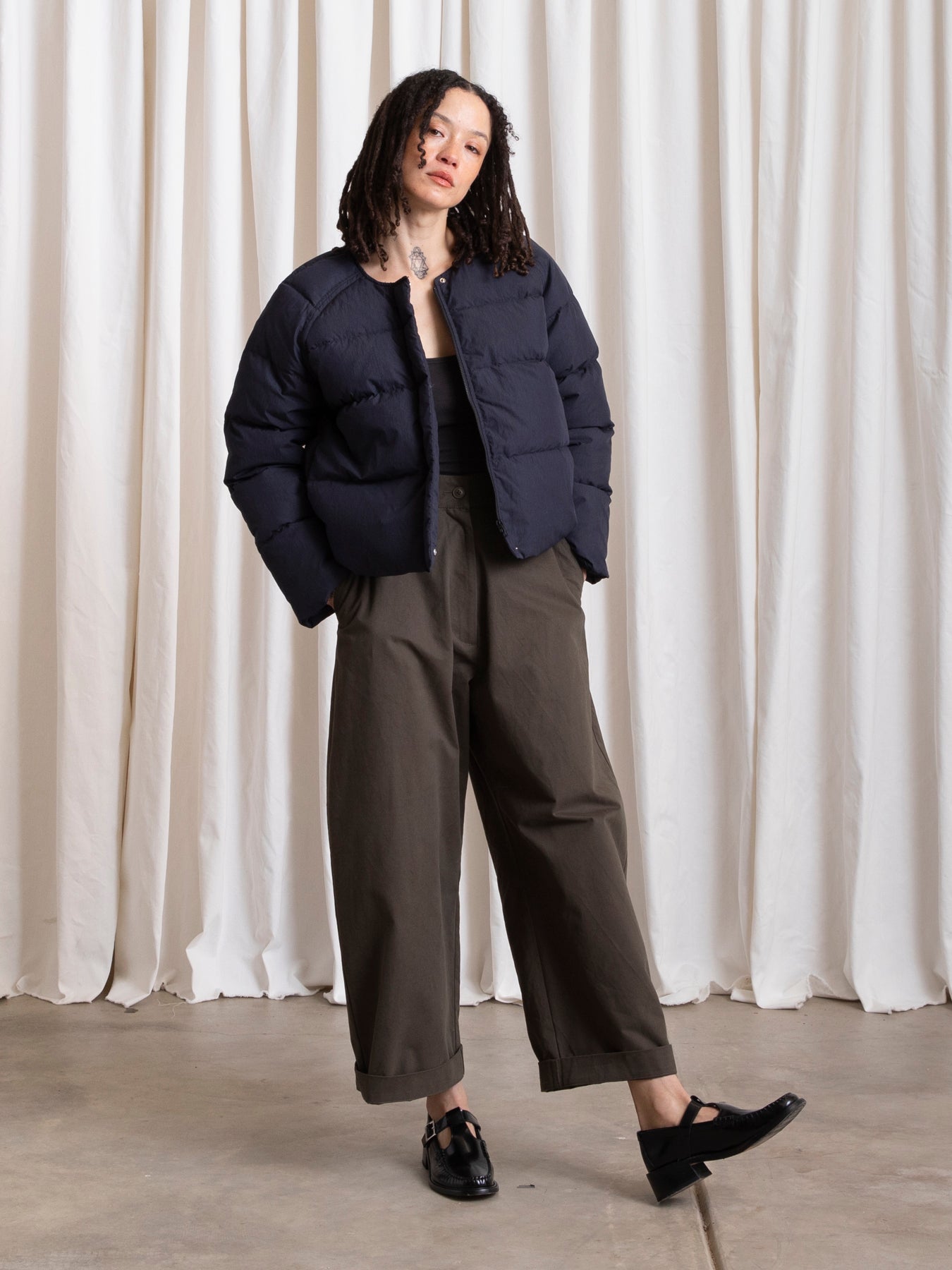 PUFFER JACKET - DEEP NAVY