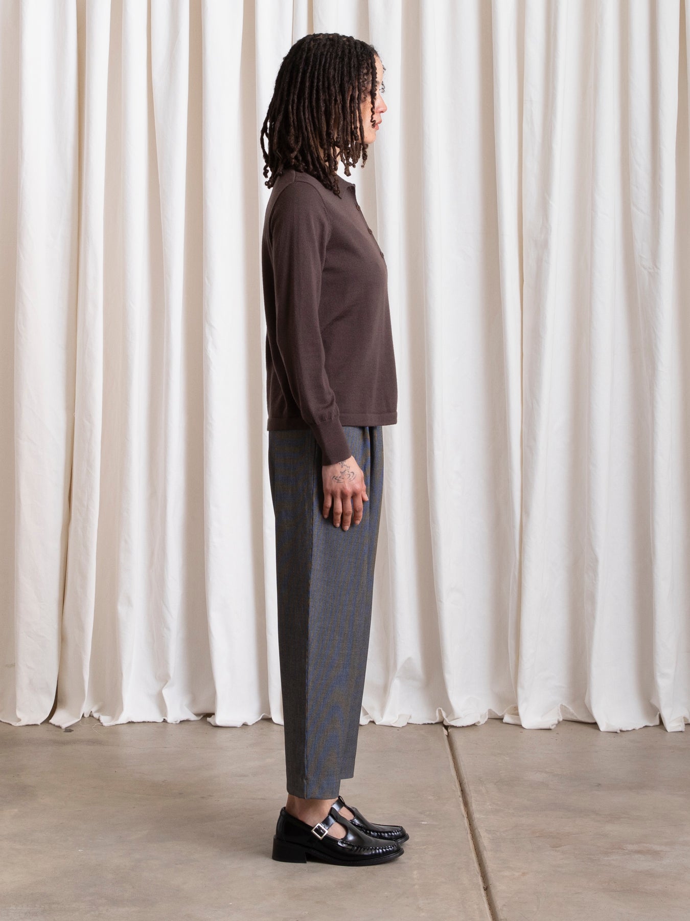 NEW POLO PULLOVER - CHOCOLATE