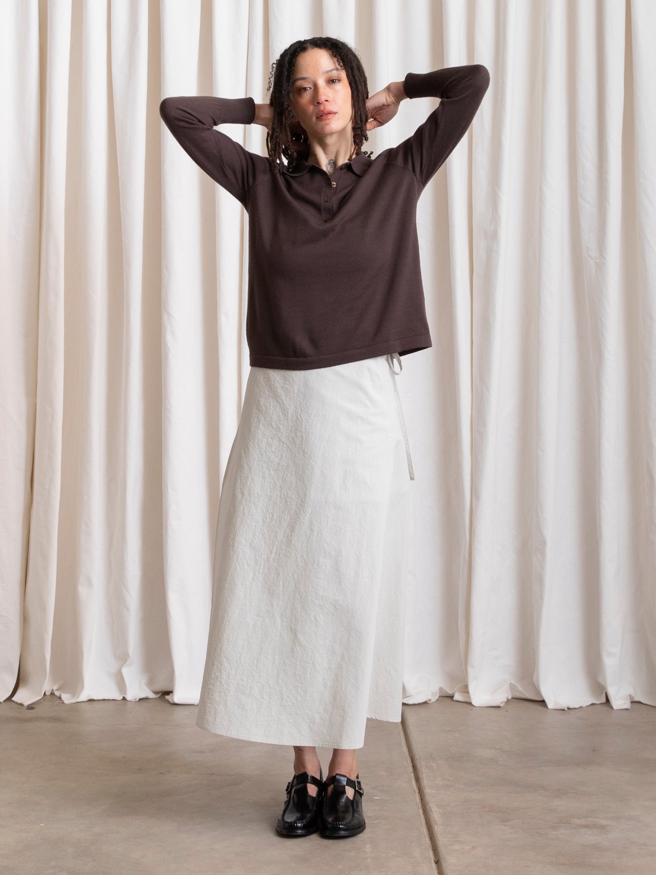 NEW POLO PULLOVER - CHOCOLATE