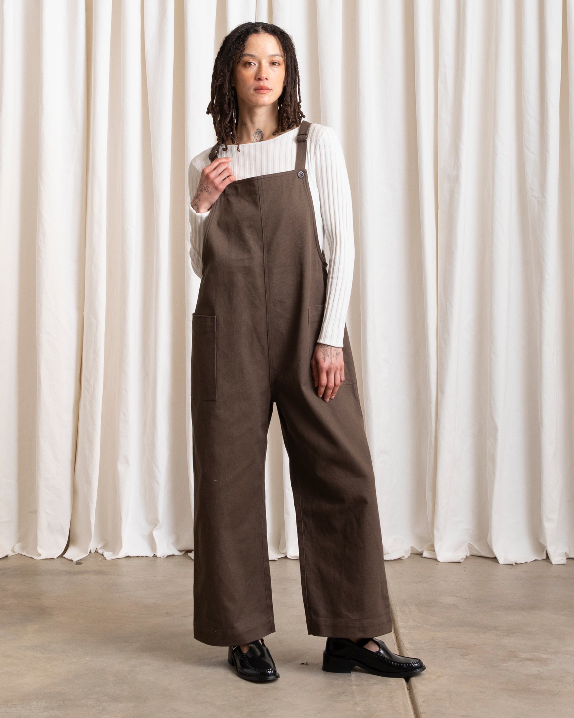 OVERALL JUMPER - CHOCOLATE