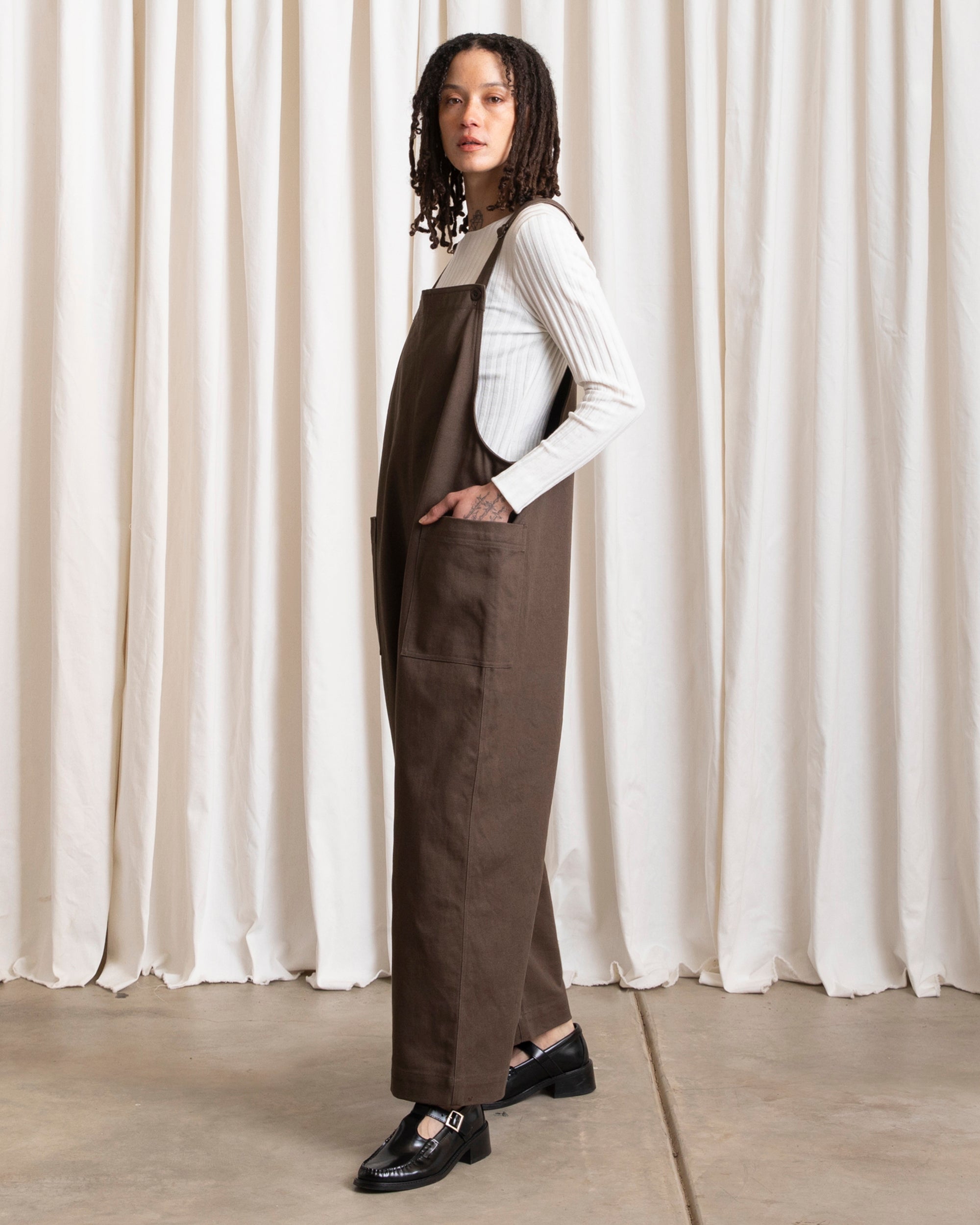 OVERALL JUMPER - CHOCOLATE