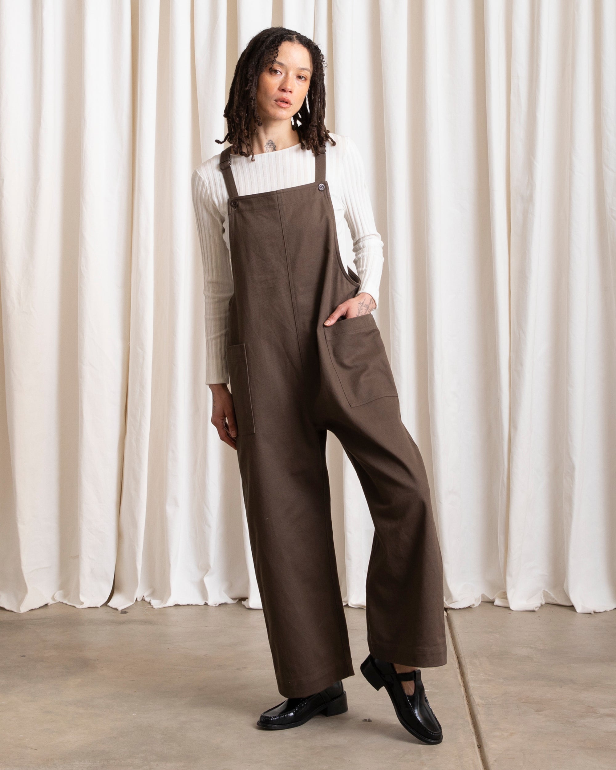 OVERALL JUMPER - CHOCOLATE