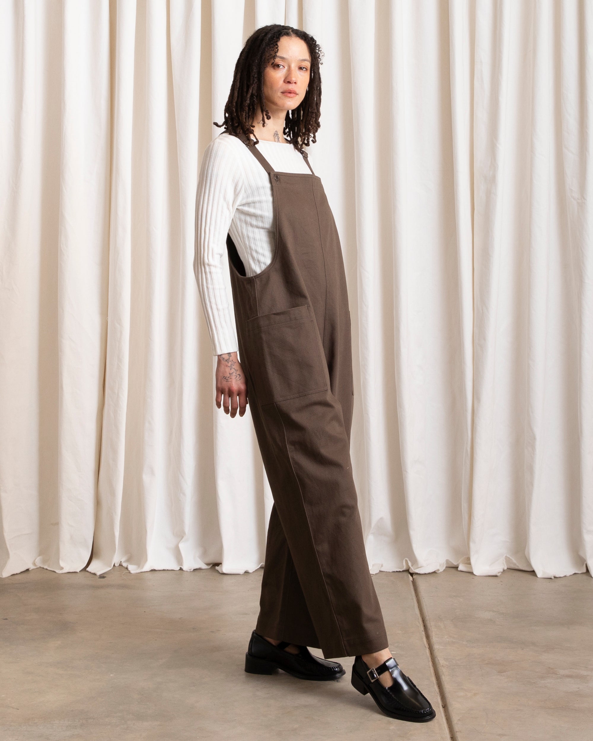 OVERALL JUMPER - CHOCOLATE