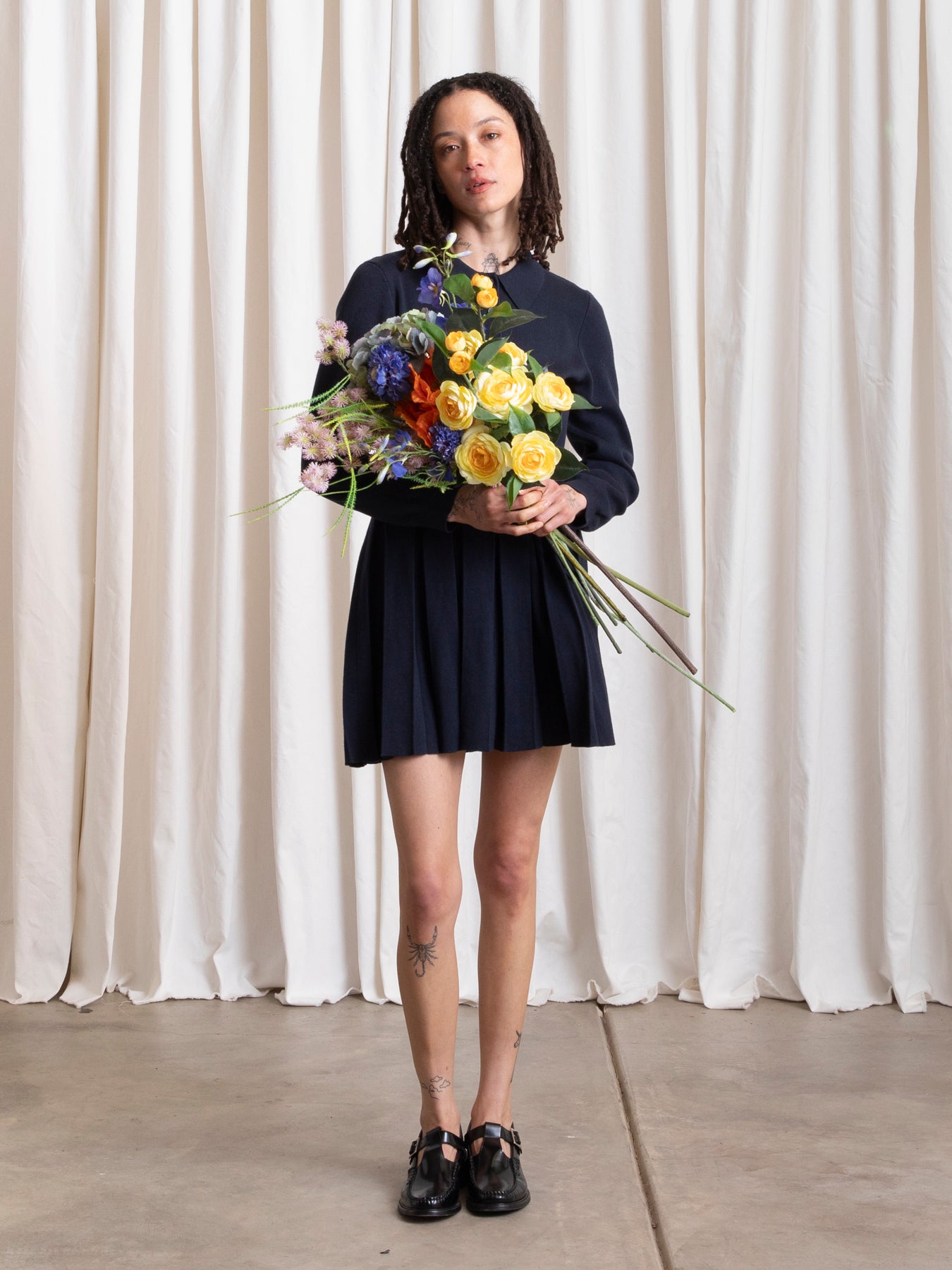 POLO DRESS - DEEP NAVY