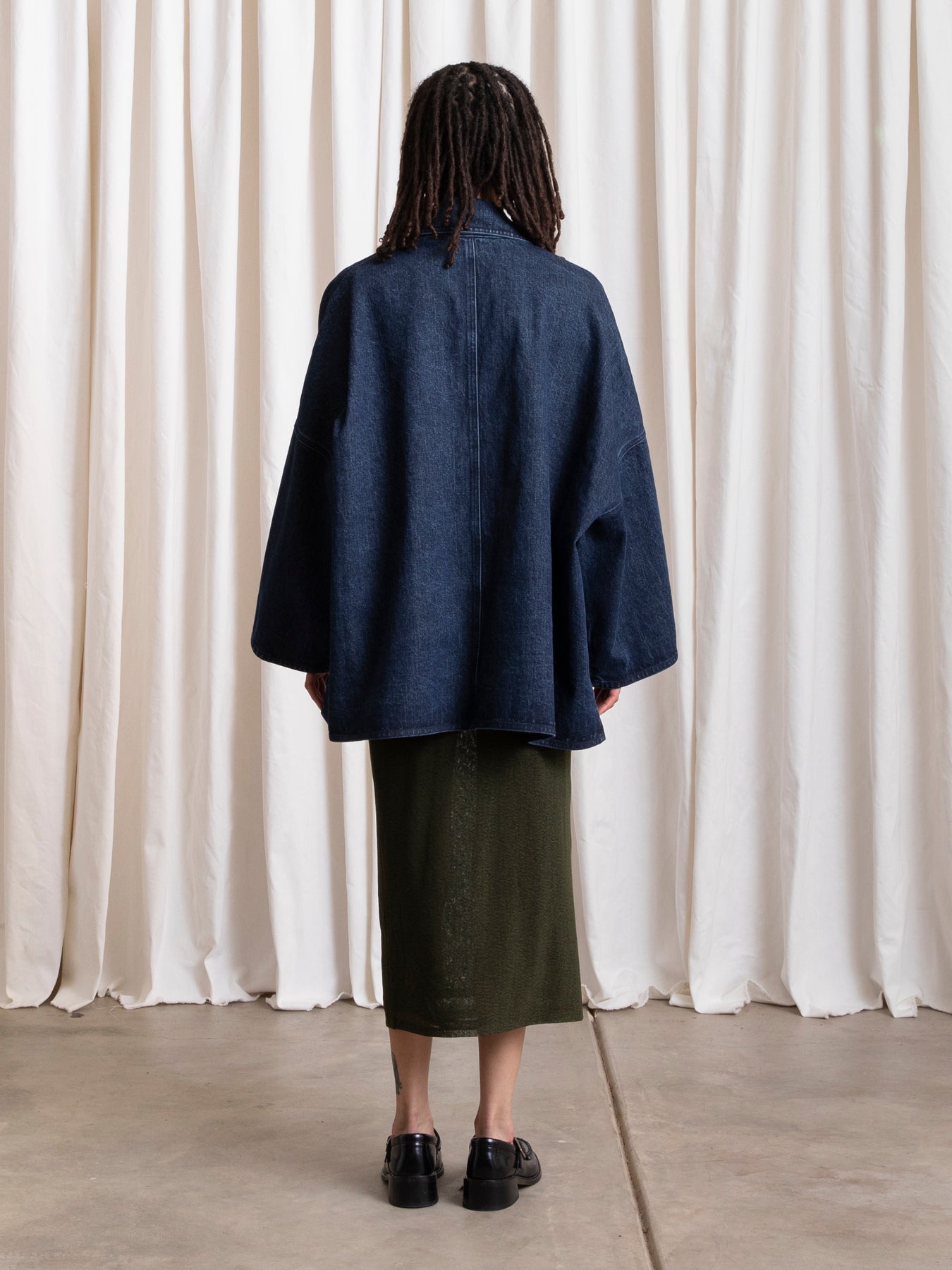 NEW OVERSIZED SHIRT JACKET - DARK DENIM