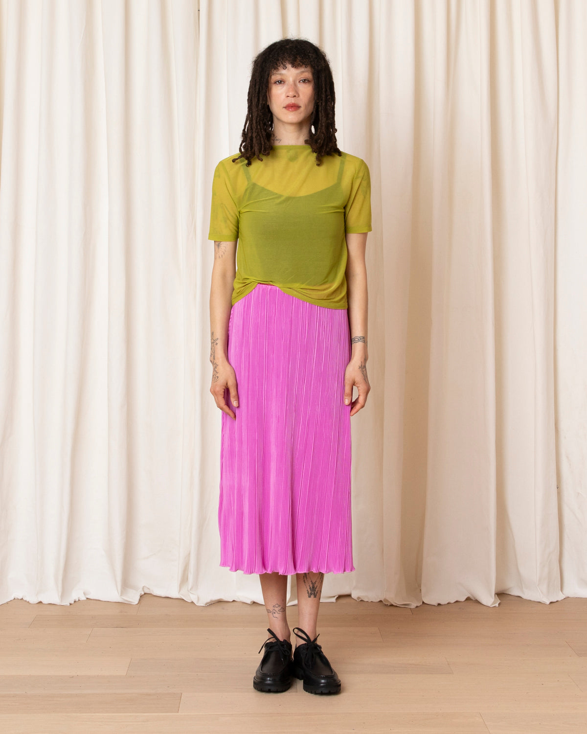 NEW MESH T-SHIRT - CHARTREUSE
