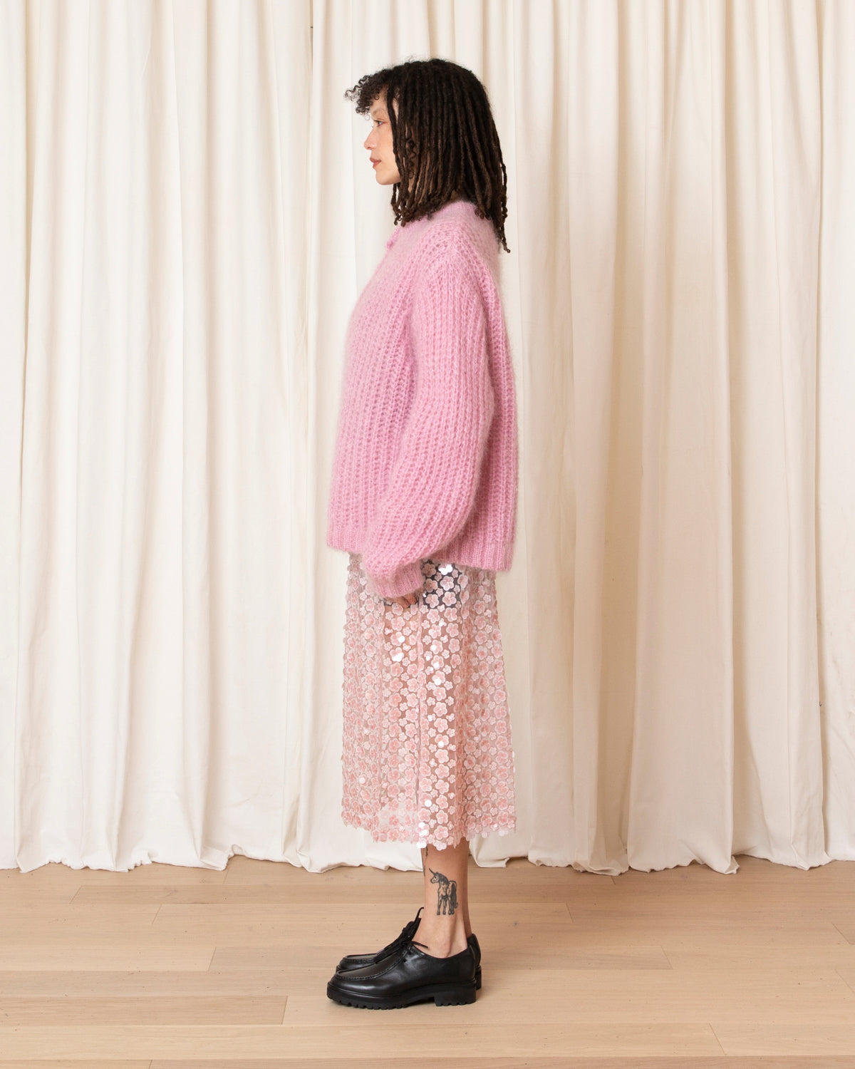 OVERSIZED PULLOVER W/ PLACKET