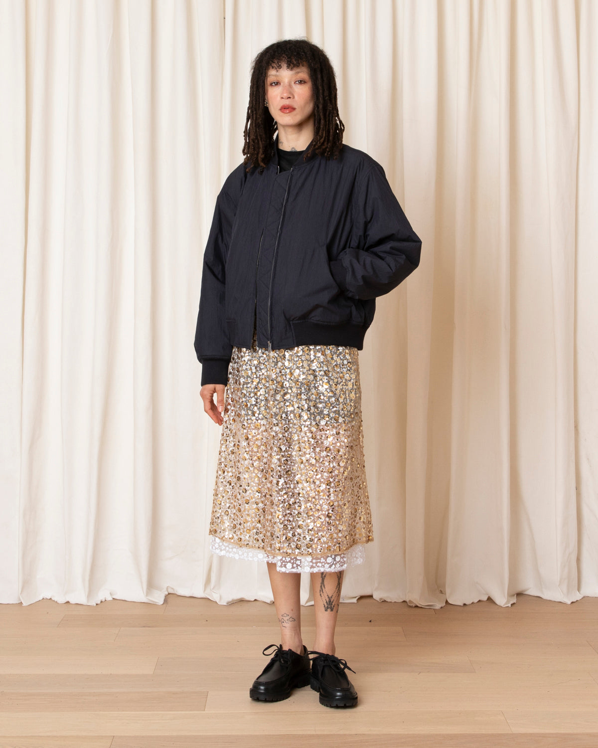 BOMBER JACKET - NAVY