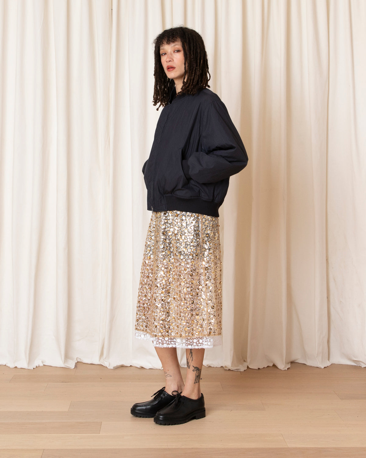 BOMBER JACKET - NAVY