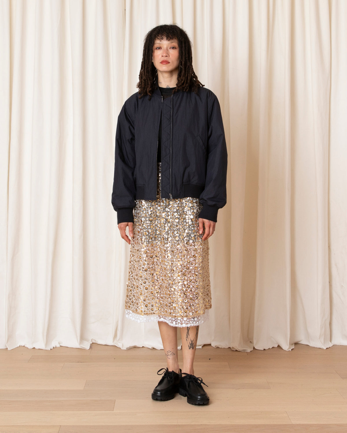 BOMBER JACKET - NAVY