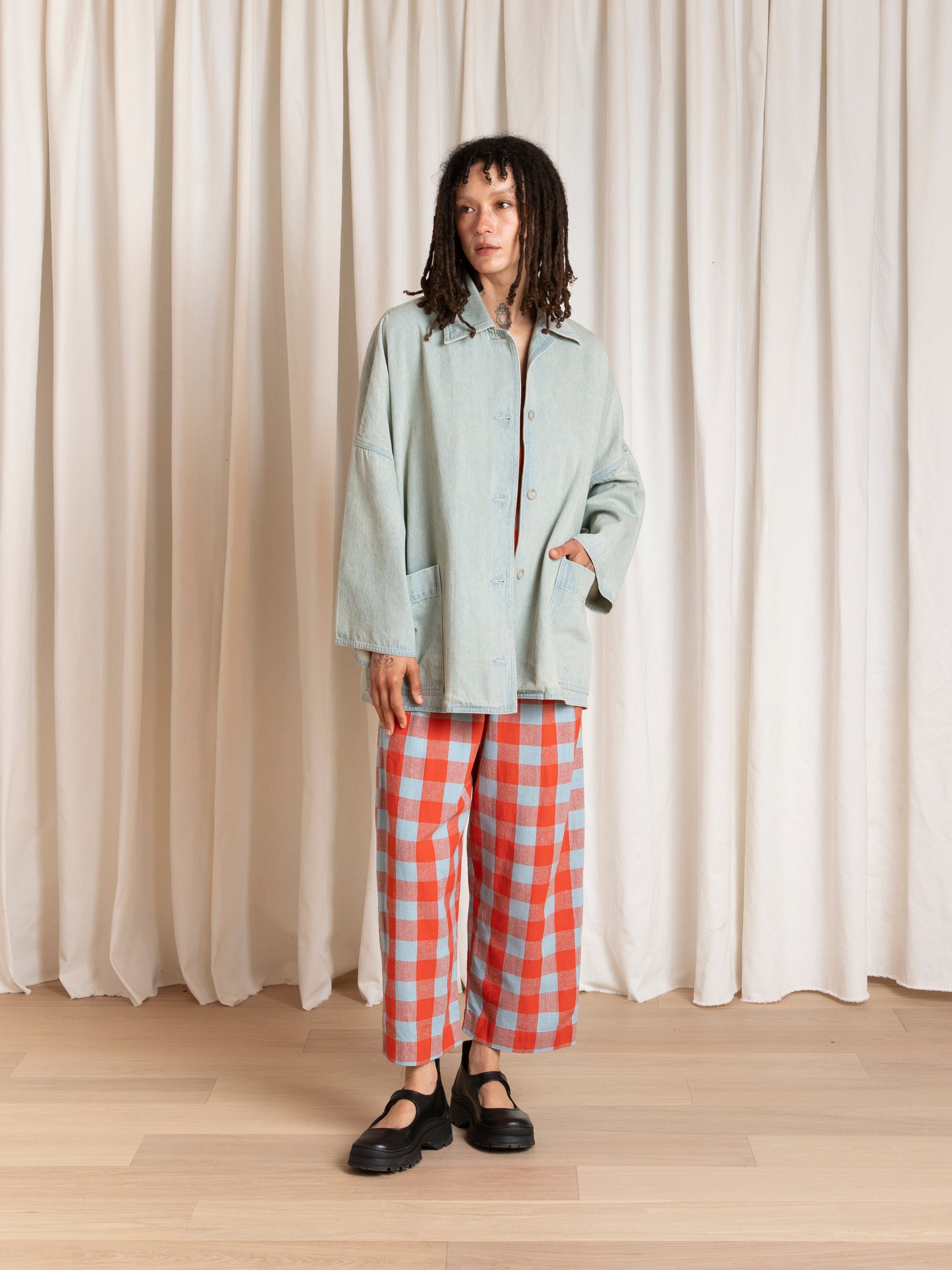 OVERSIZED SHIRT JACKET - LIGHT DENIM