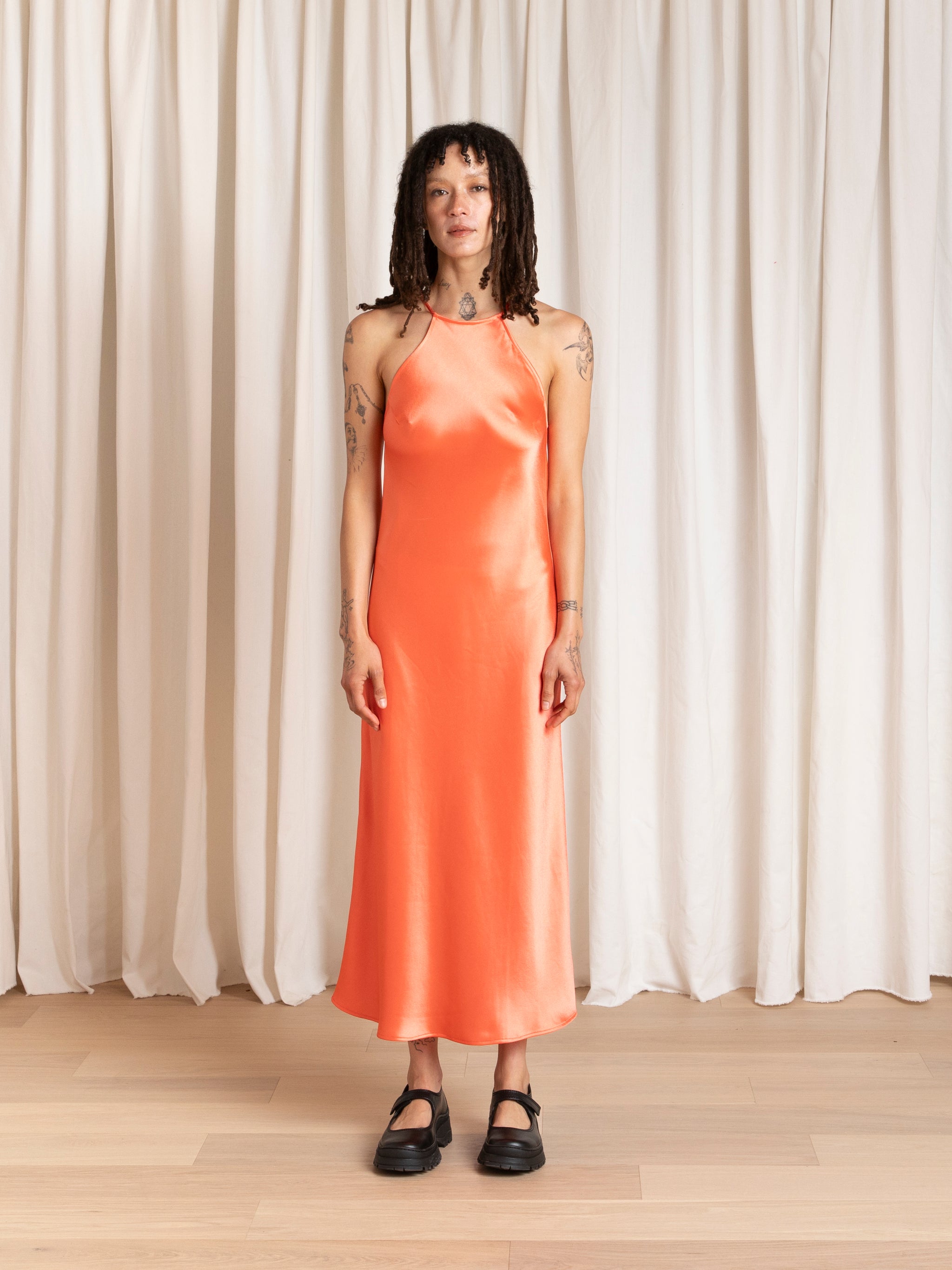 orange neon dress Ball Gown With Feathers 2 / Neon Orange statement in this stunning neon orange ball gown Women's Dresses Neon Orange Tie