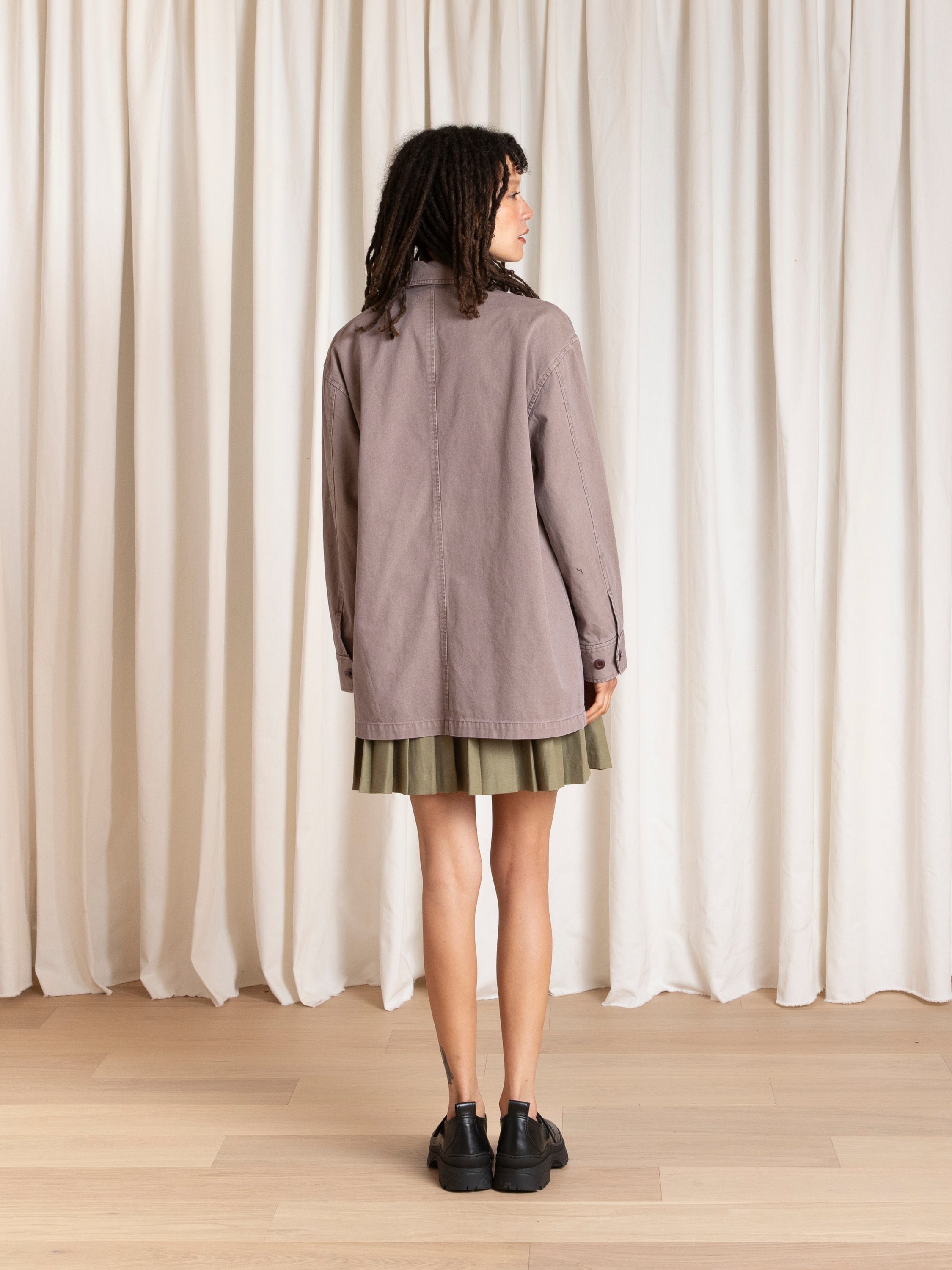 RELAXED CHORE JACKET - MAUVE