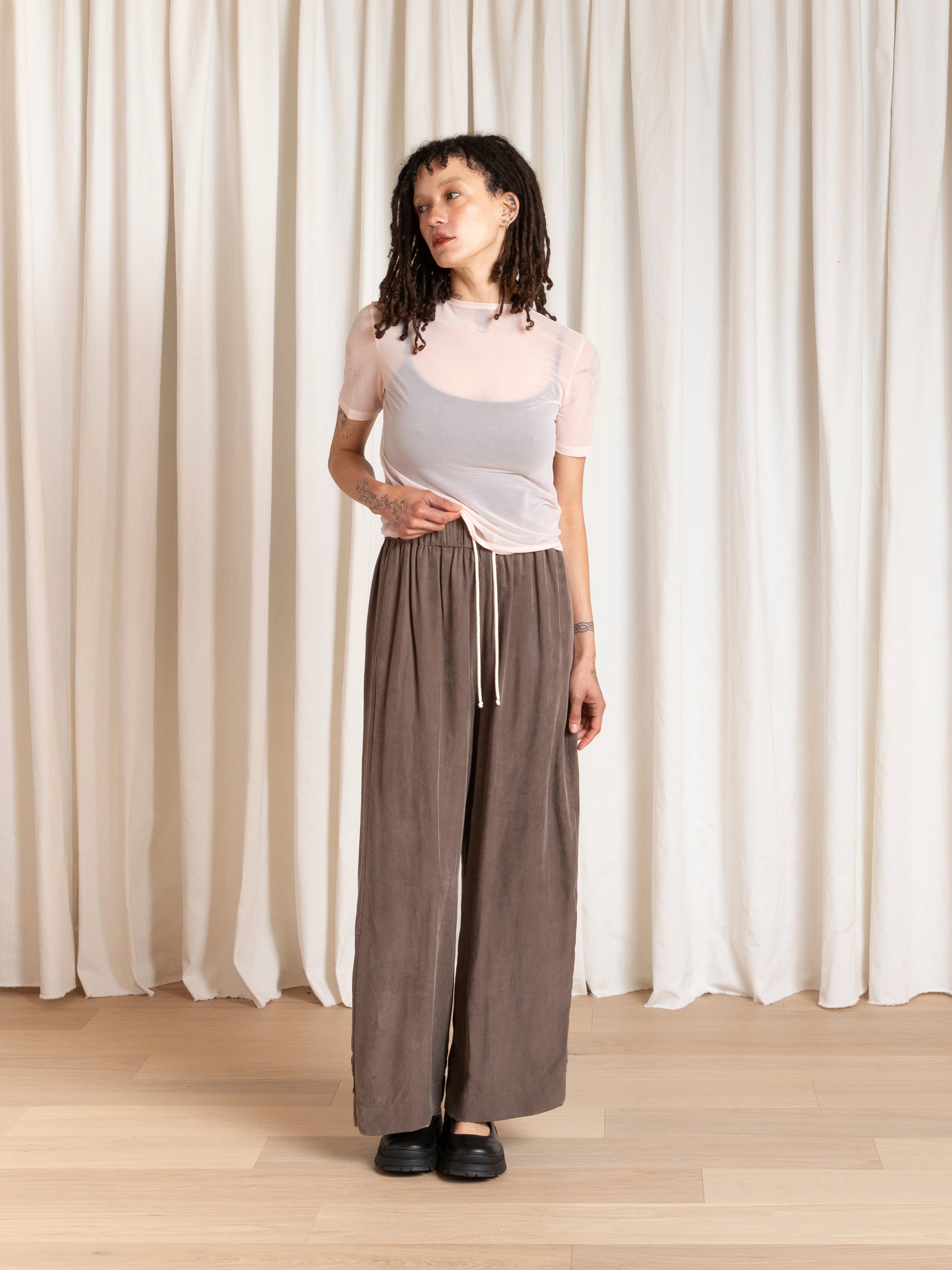 NEW MESH T-SHIRT - BALLET PINK