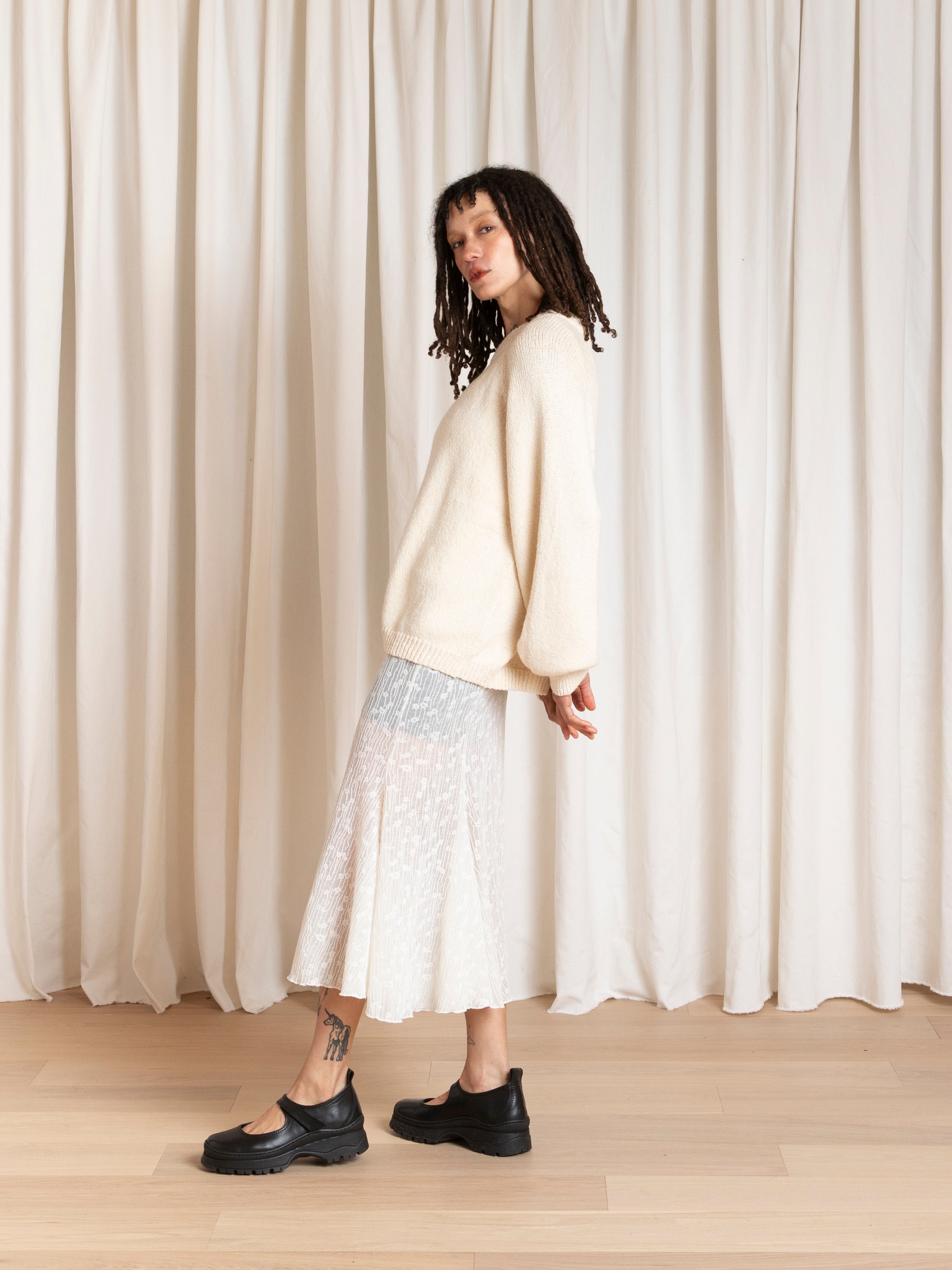 RELAXED PULLOVER - NATURAL