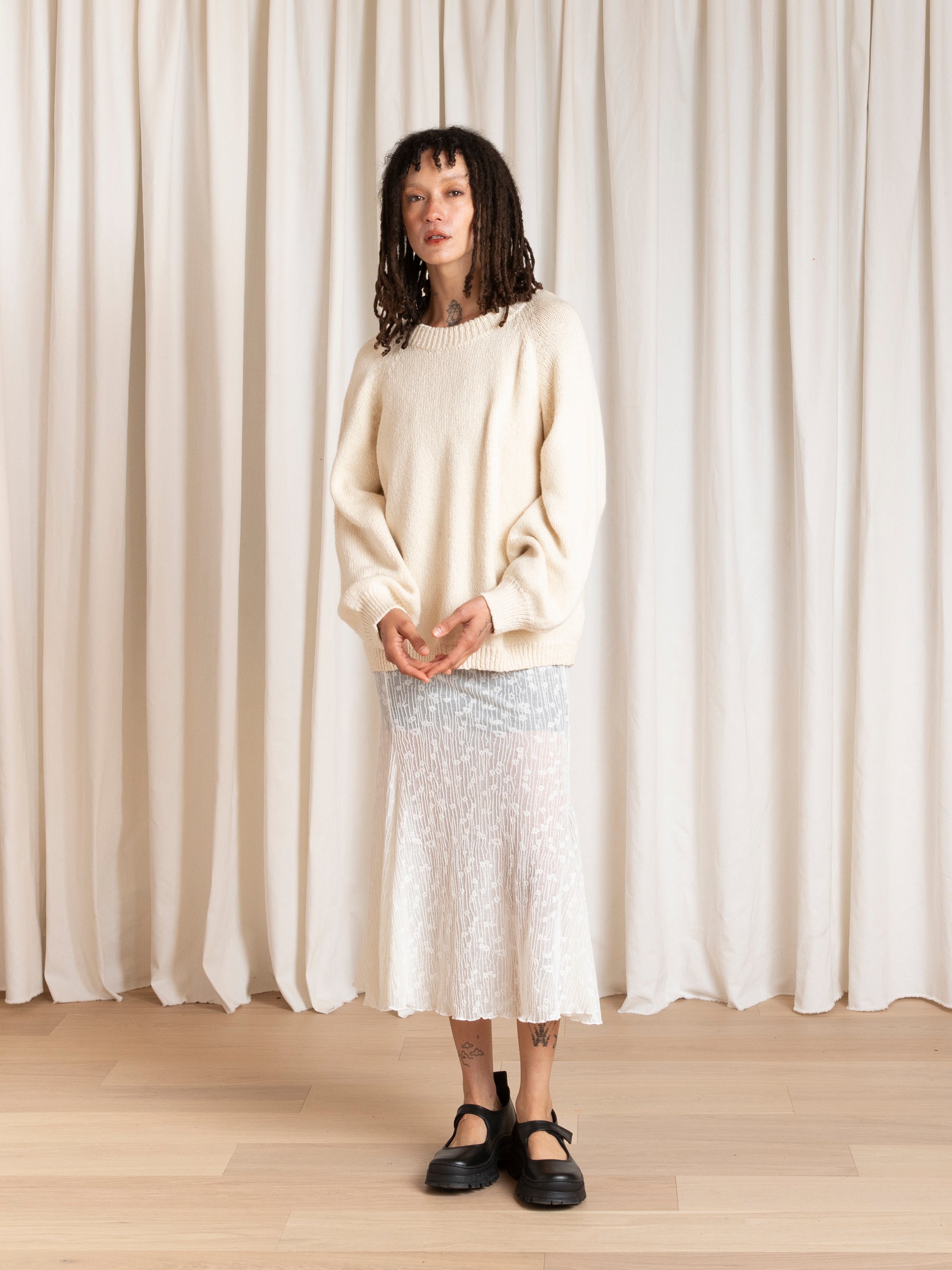 RELAXED PULLOVER - NATURAL