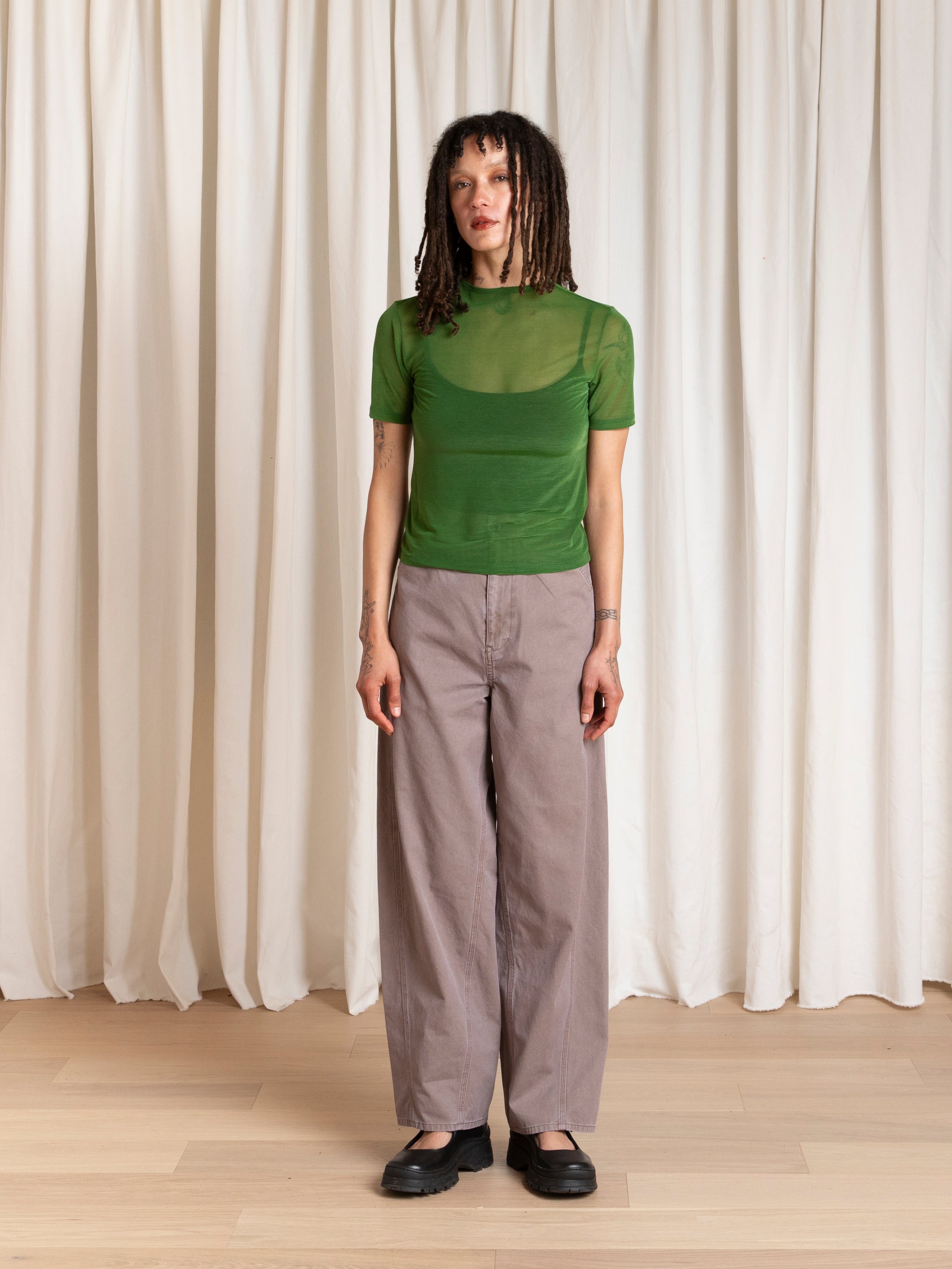 NEW MESH T-SHIRT - GRASS