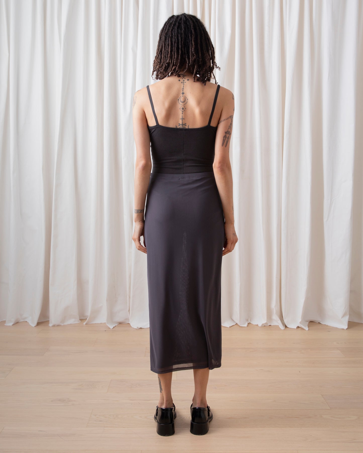 SAMPLE - MESH PENCIL SKIRT - LIGHT MINT