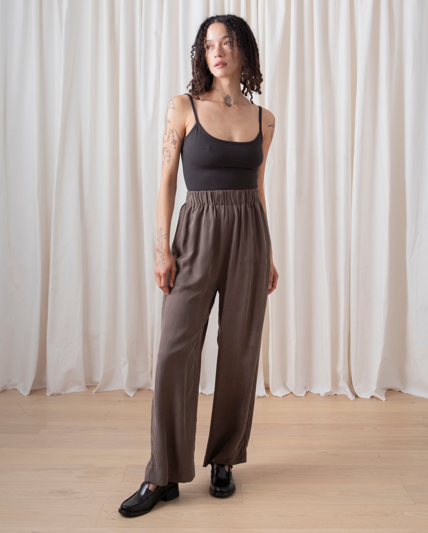 SAMPLE - ELASTIC WAIST PANT - OLIVE