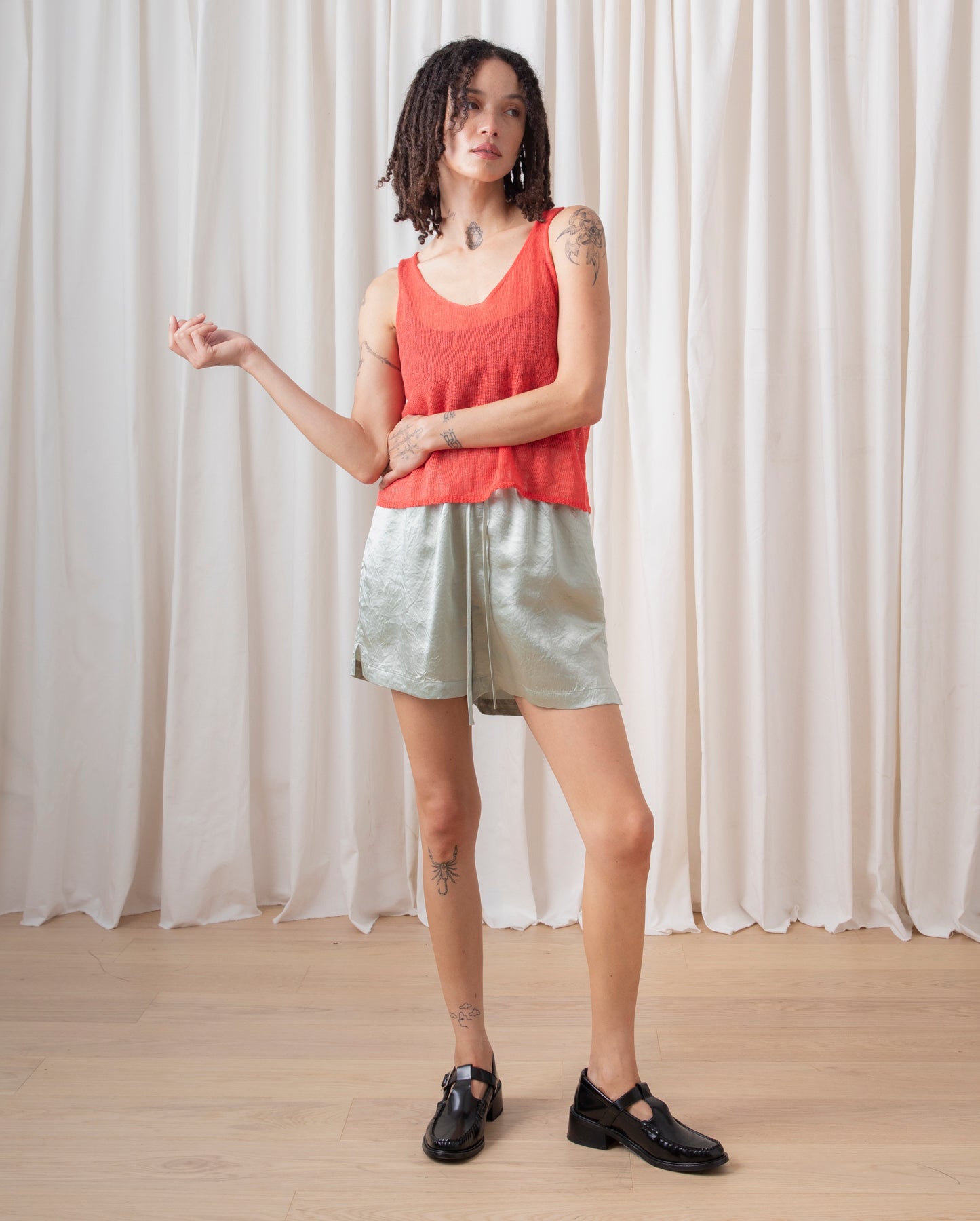 DRAWSTRING SHORTS - BLUE/NAVY STRIPE