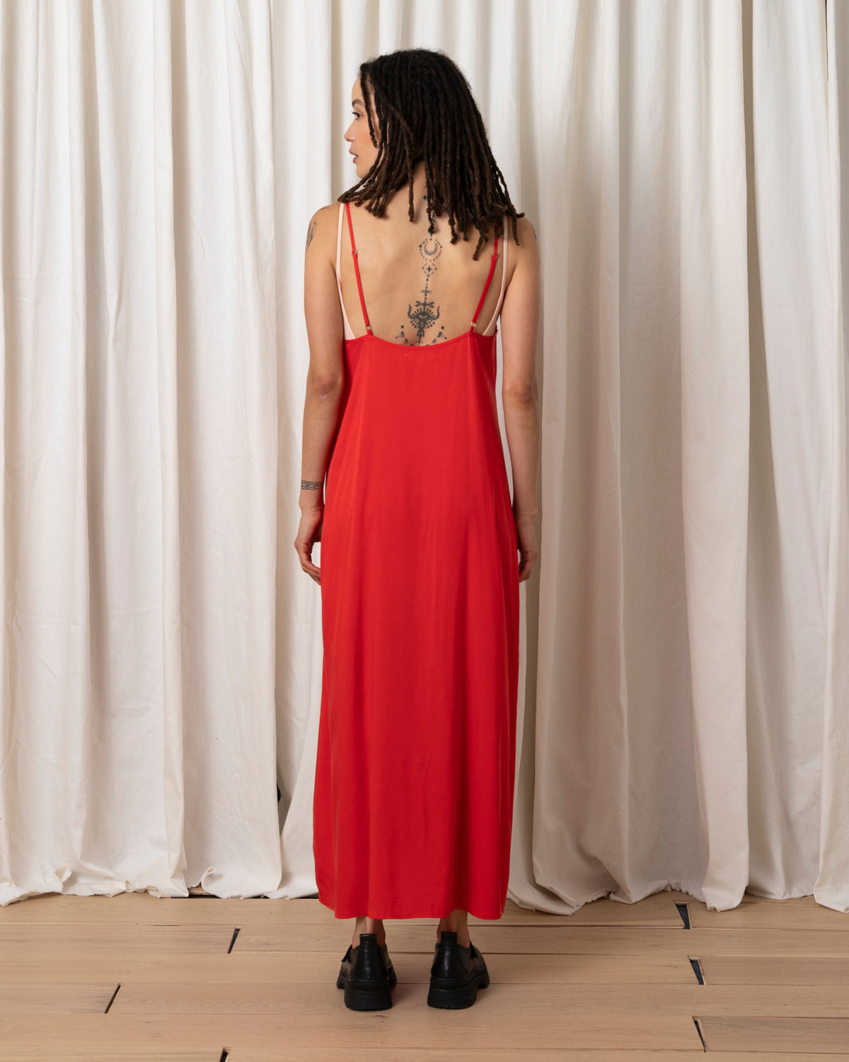 SLIP DRESS - RED