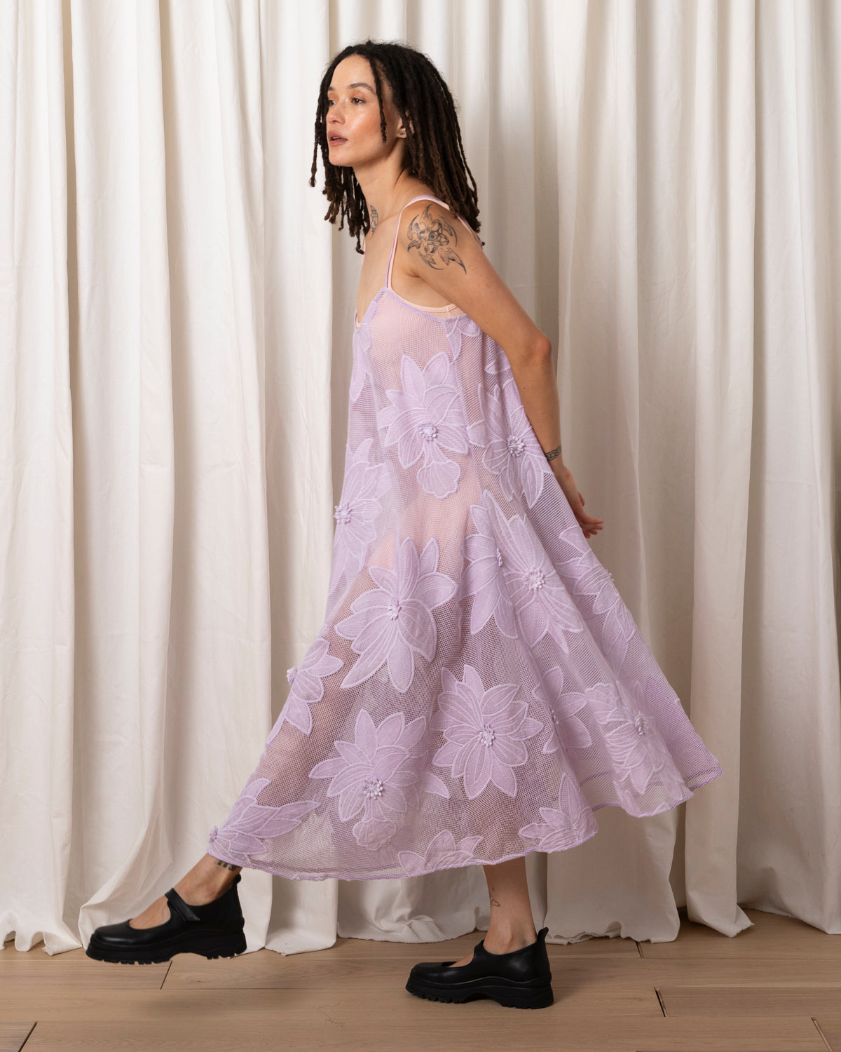 SAMPLE - FULL HEM DRESS- OLIVE PLAID
