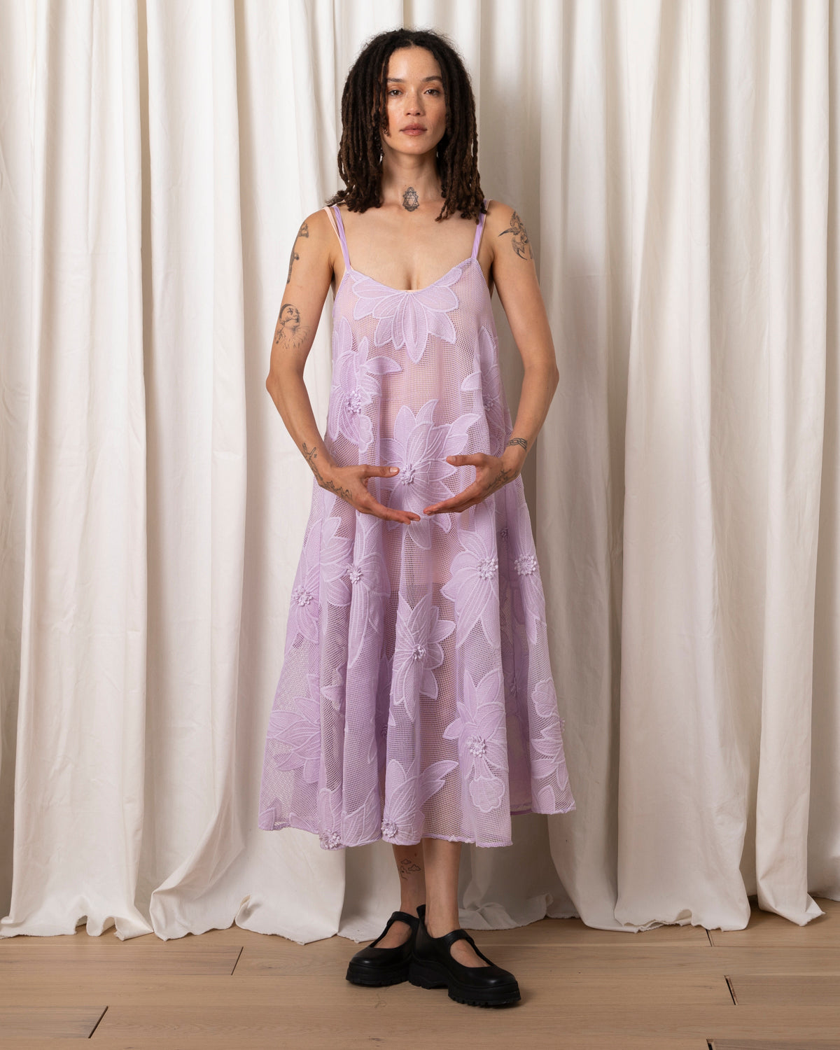 SAMPLE - FULL HEM DRESS- OLIVE PLAID