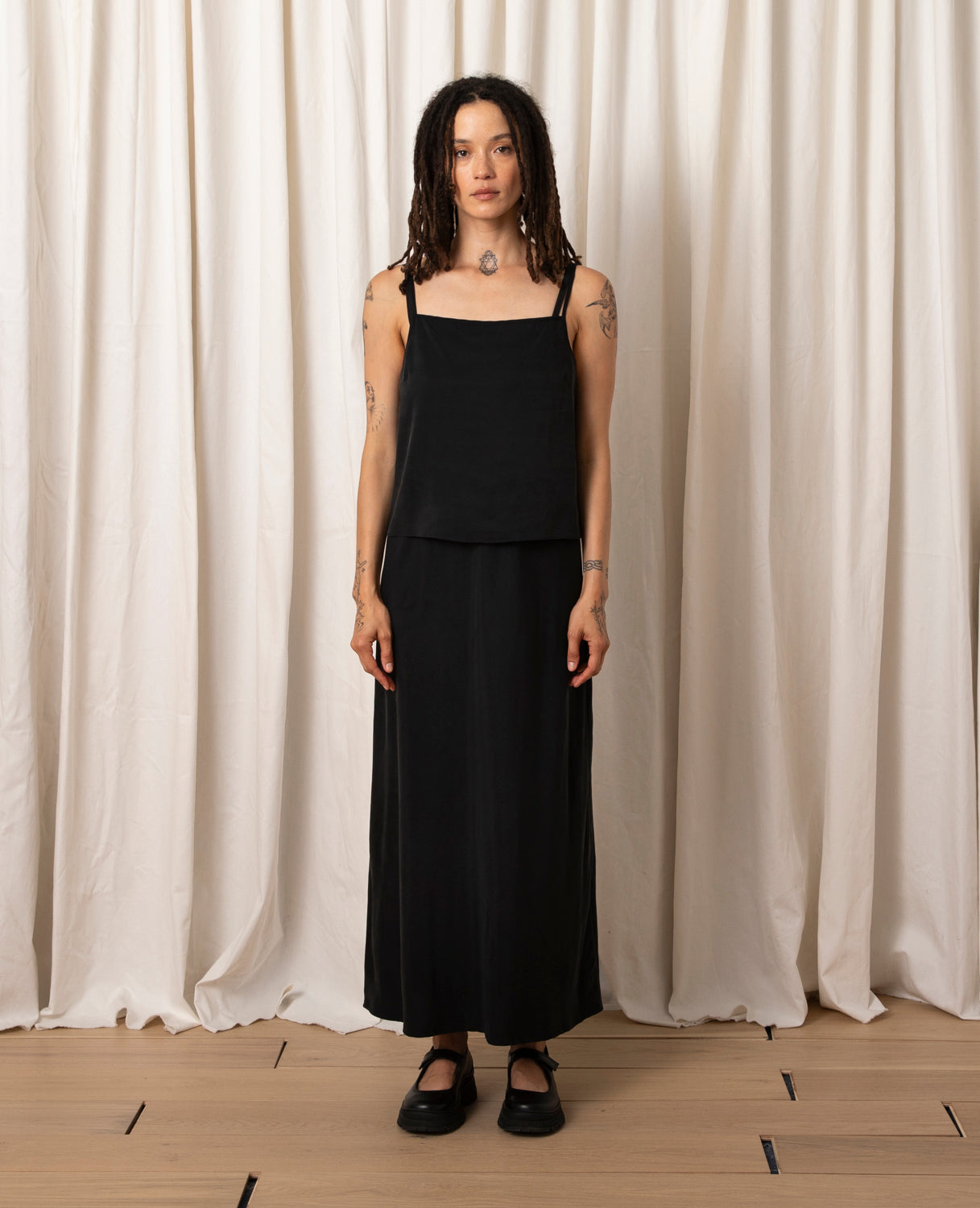 SAMPLE - SLIM MIDI SKIRT - YELLOW