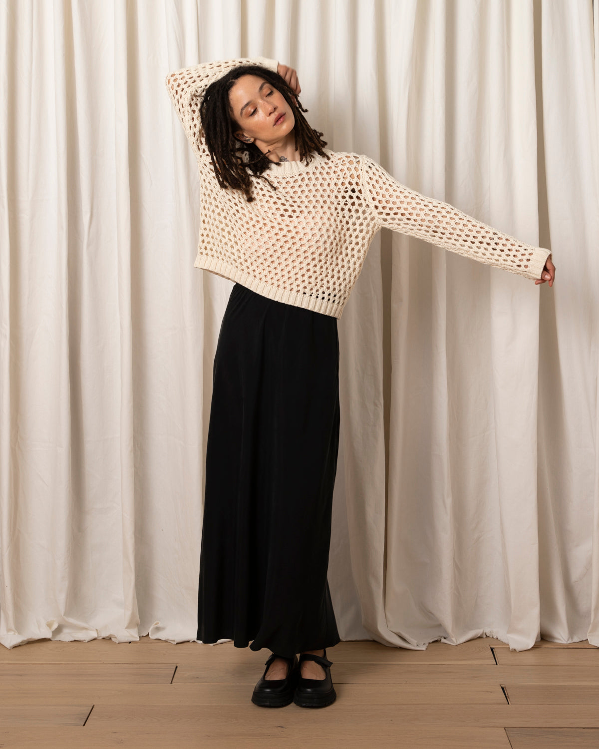 SAMPLE - SLIM MIDI SKIRT - YELLOW