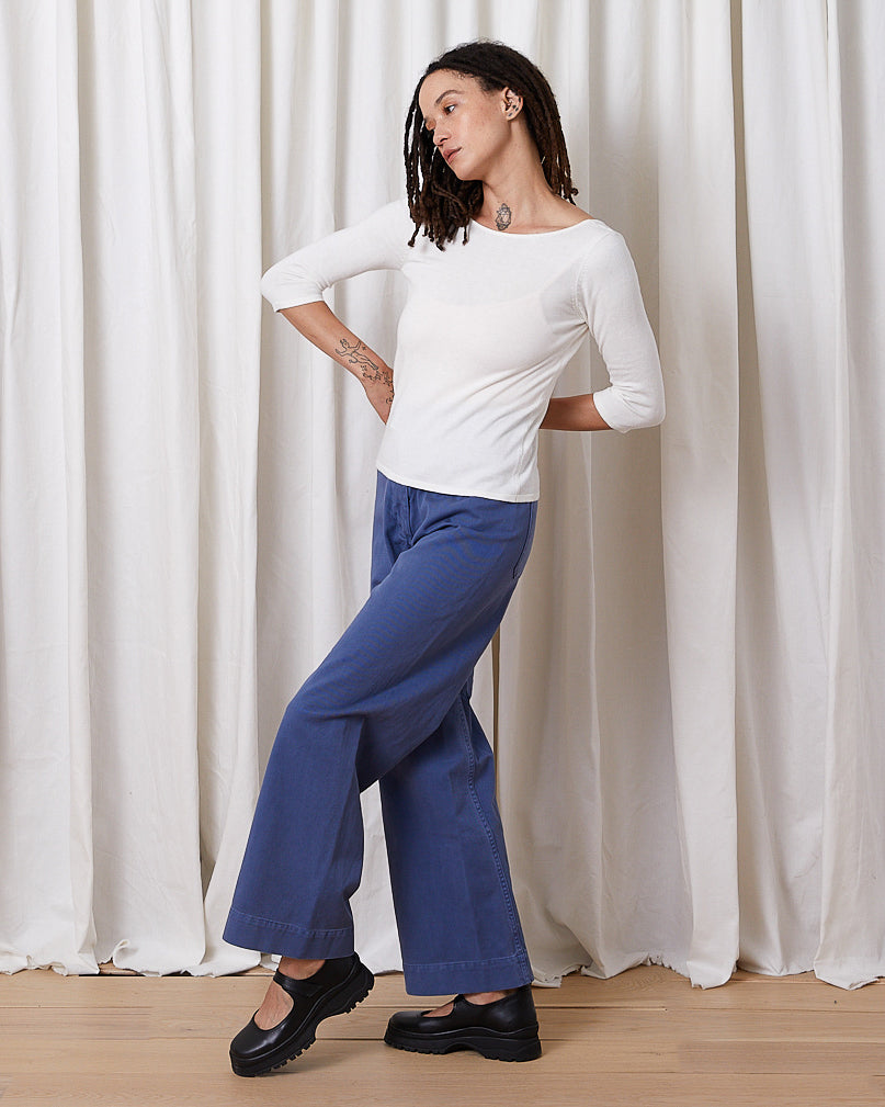 SAMPLE - KNIT BALLET TOP - BONE