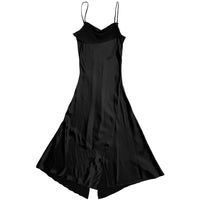 ASYMMETRICAL TANK DRESS - BLACK