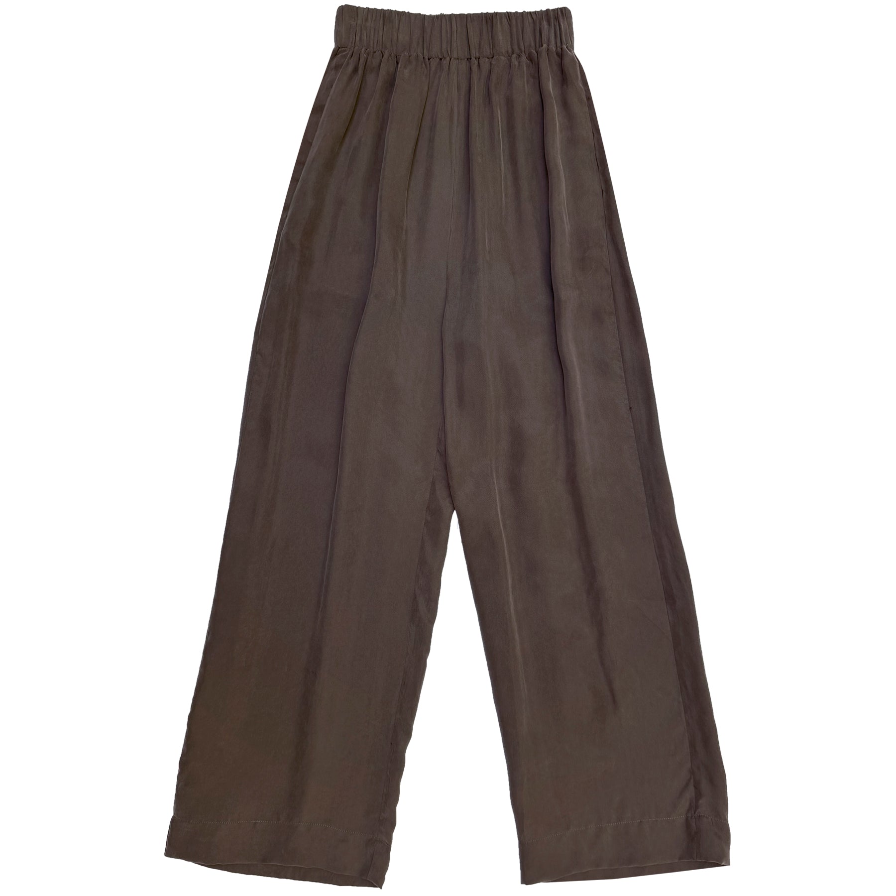ELASTIC WAIST PANT - DARK TAUPE