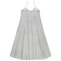METALLIC FULL HEM DRESS - SILVER
