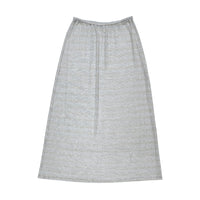 METALLIC MIDI SKIRT - SILVER