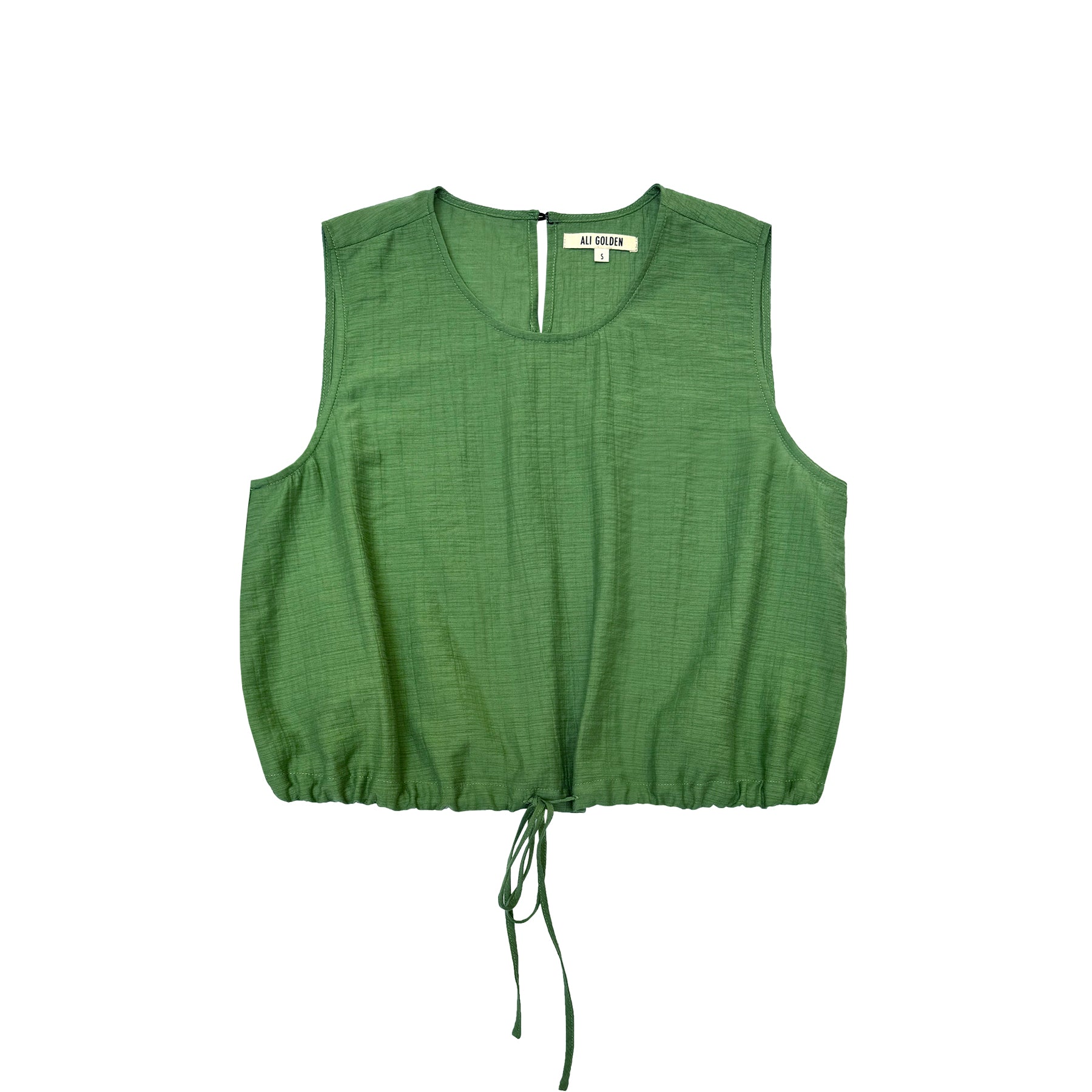 DRAWSTRING TANK - FADED GRASS GREEN
