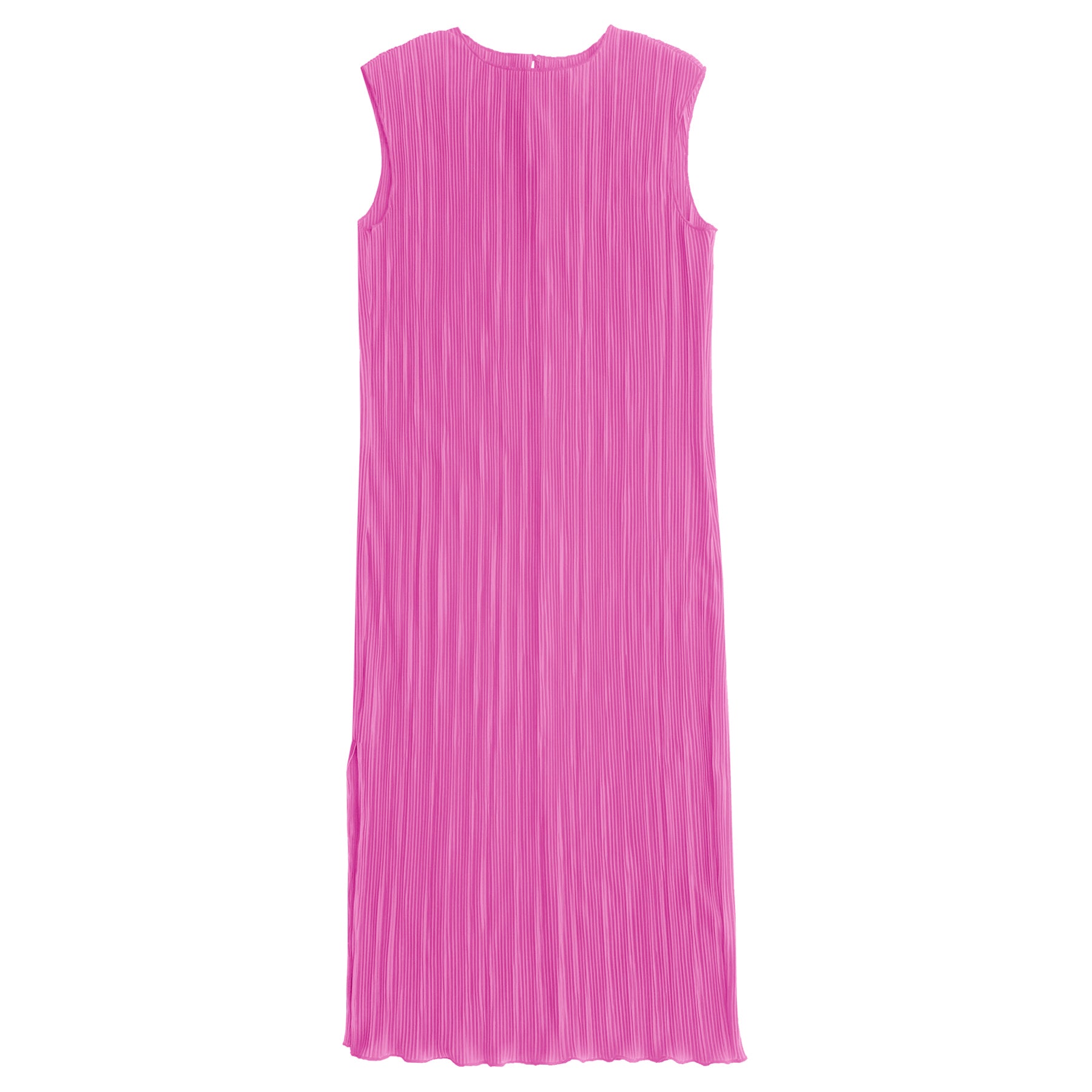 PLEATED TANK DRESS - PINK