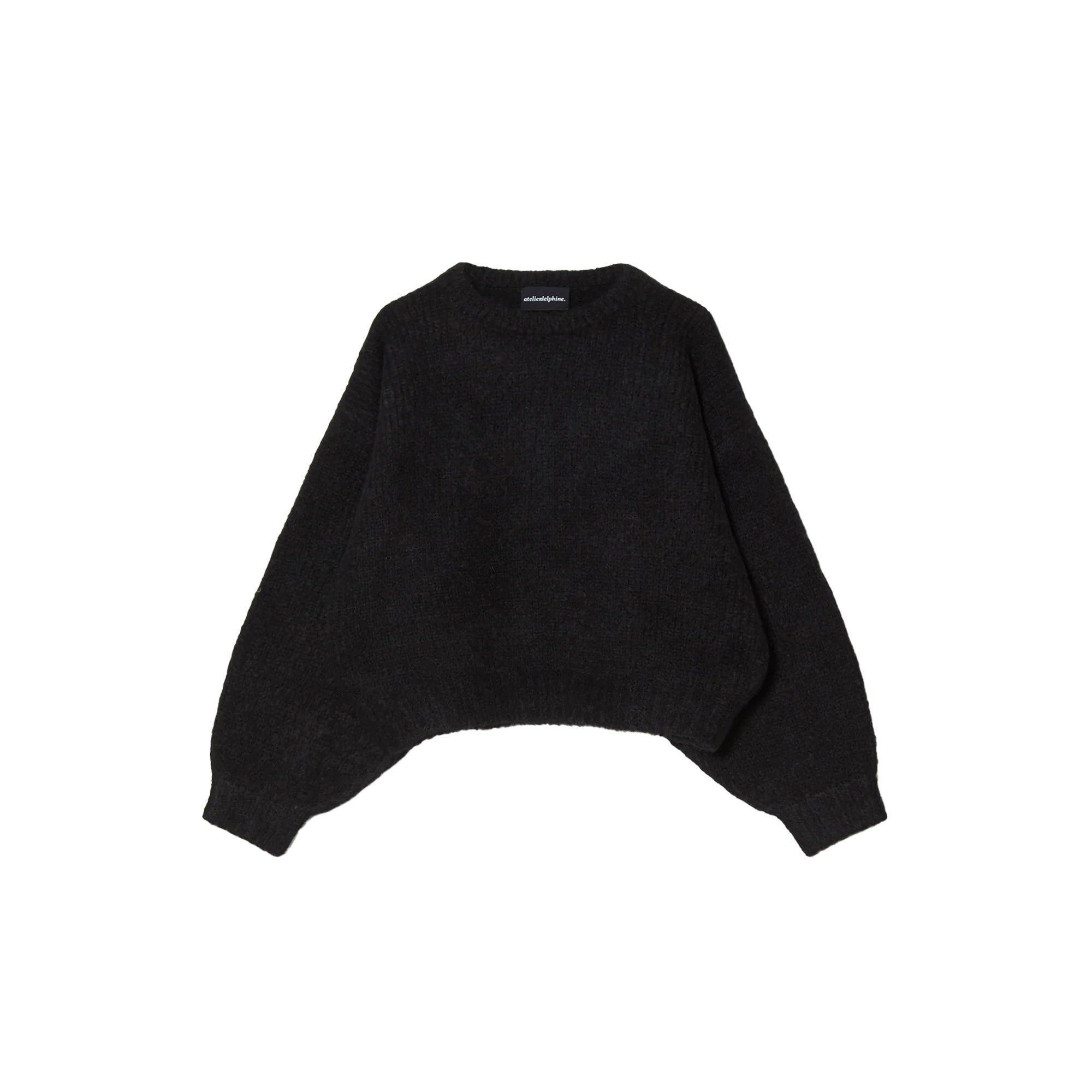 BALLOON SLEEVE SWEATER - BLACK