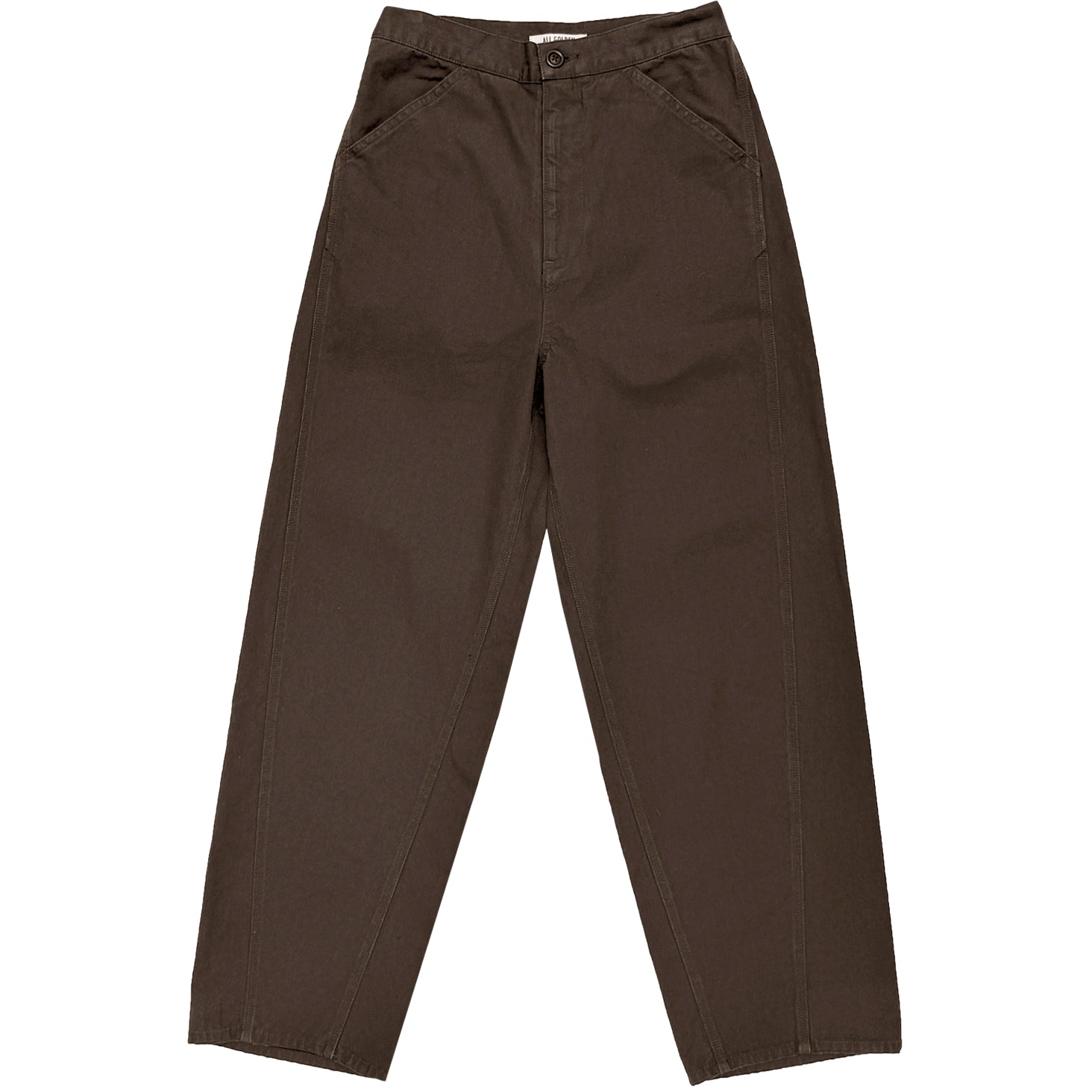 FITTED BARREL PANT - BROWN