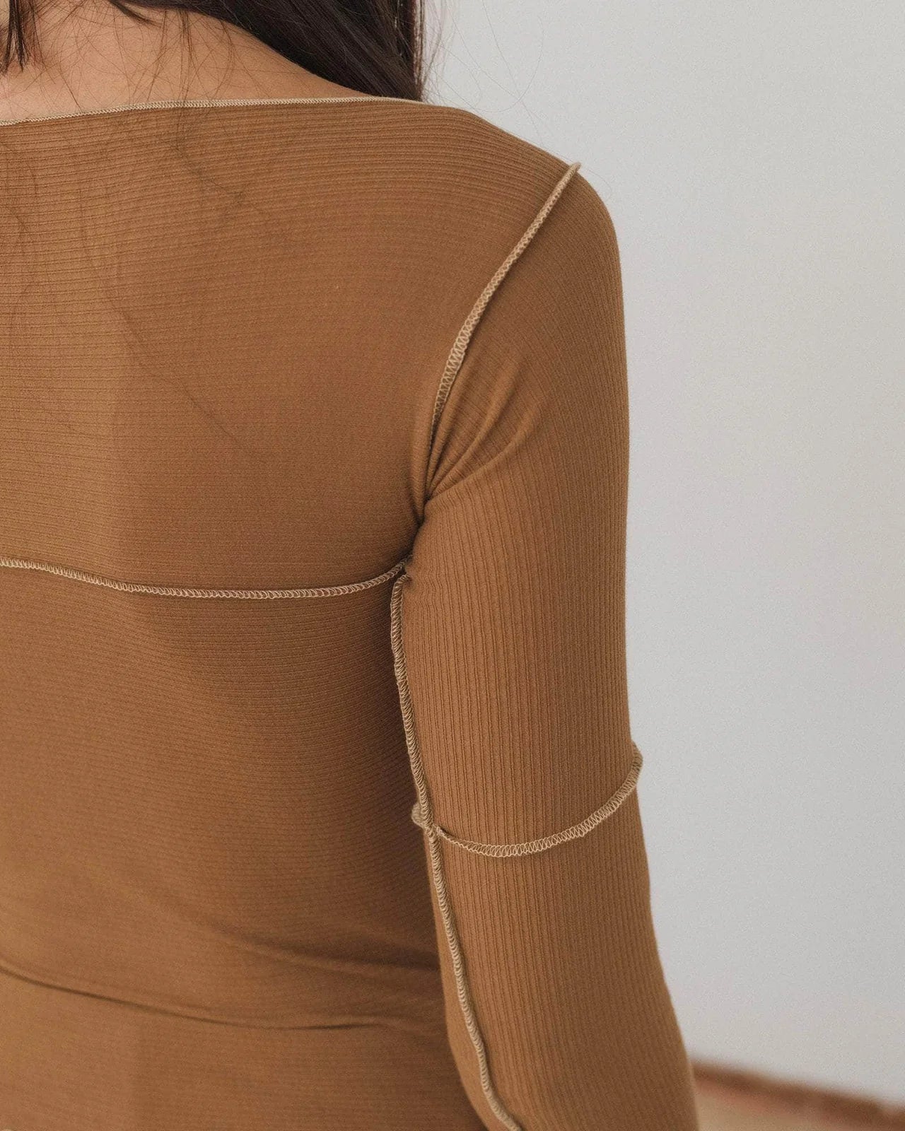 CINDER LONG SLEEVE TEE - ALAMILLO BROWN
