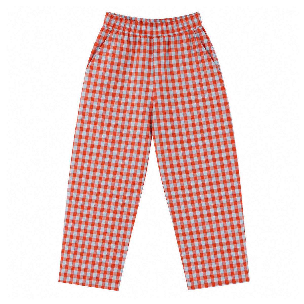 ELASTIC PANT - POPPY/FUCK ICE SMALL PLAID