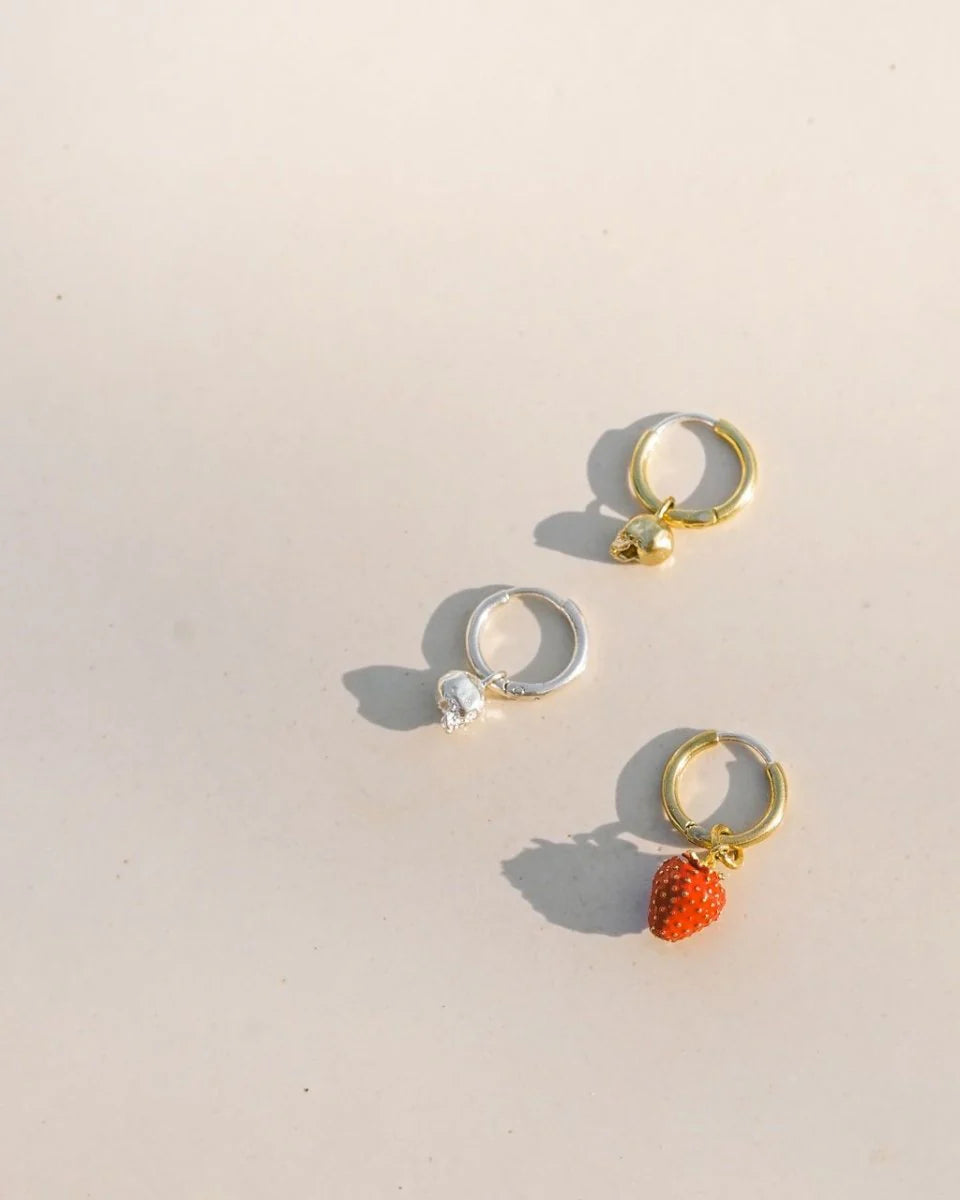 CHARM HOOP - STERLING SILVER