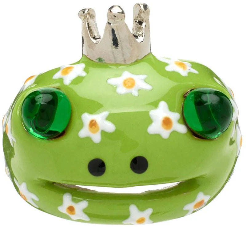 FROG PRINCE RING - LIME FLOWER