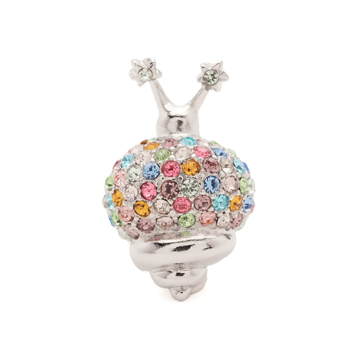 SNAIL RING - SILVER PASTEL