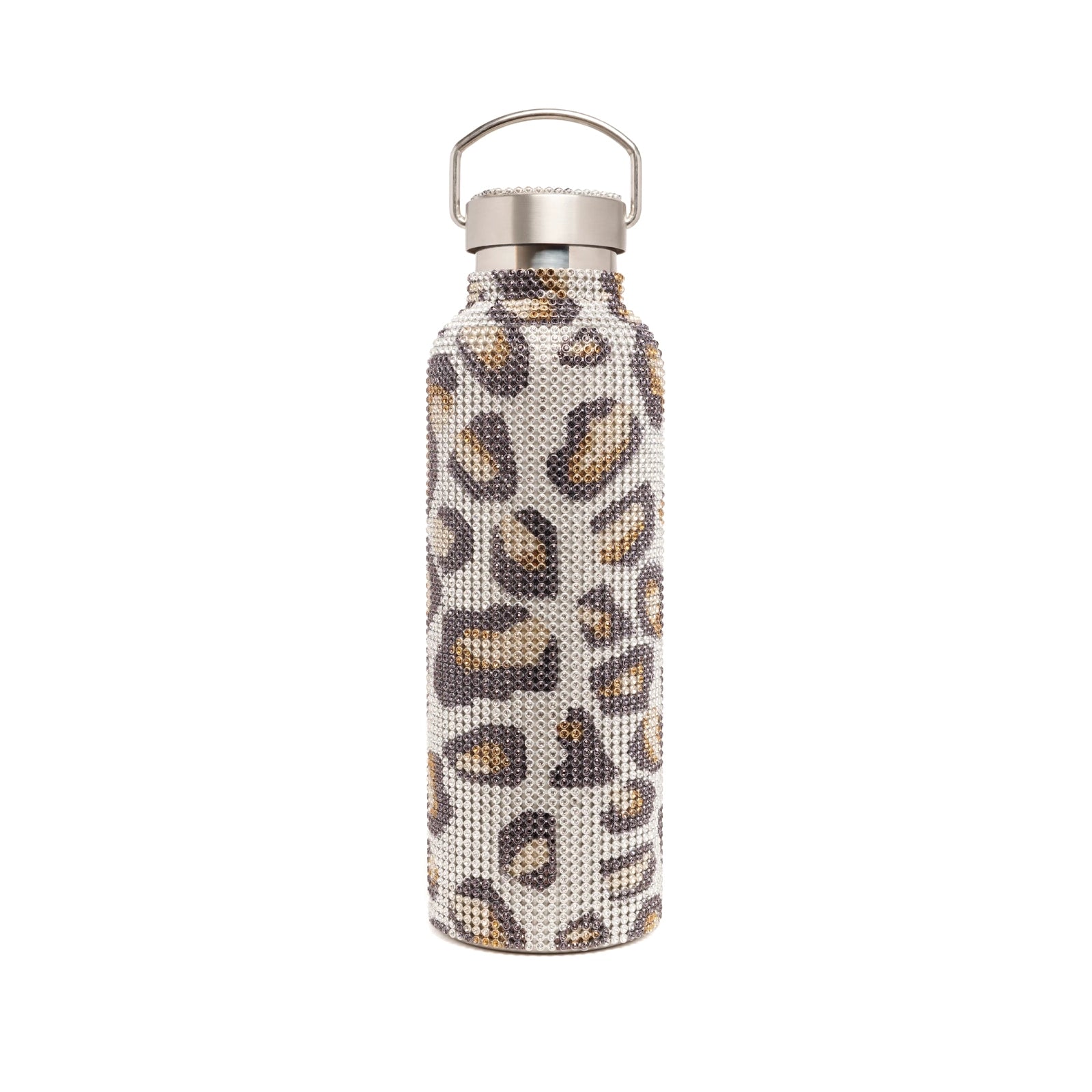 RHINESTONE WATER BOTTLE - CHEETAH