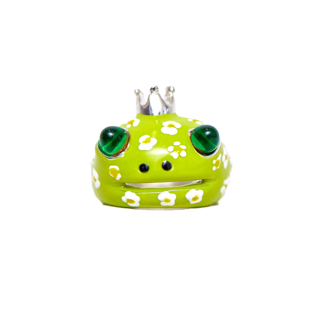 FROG PRINCE RING - LIME FLOWER