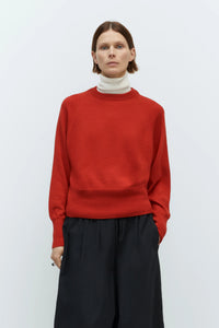 MERINO WOOL SWEATER - RED
