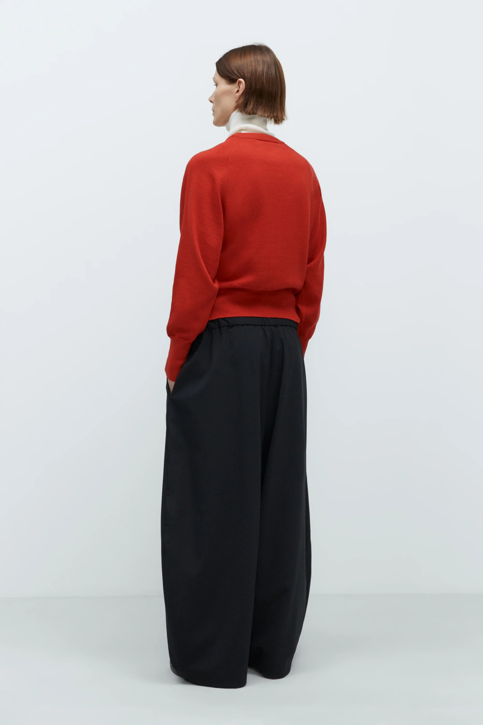 MERINO WOOL SWEATER - RED