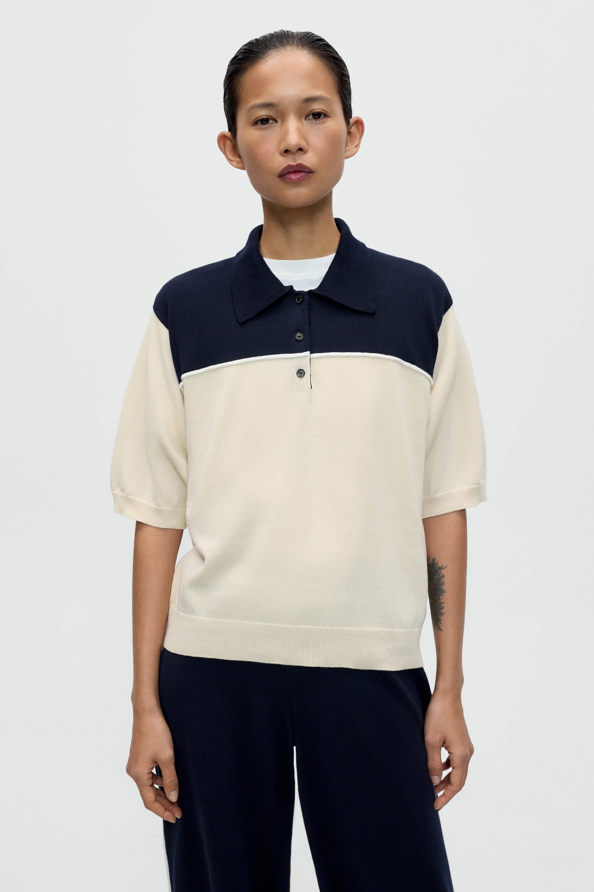 ORGANIC COTTON COLORBLOCK POLO