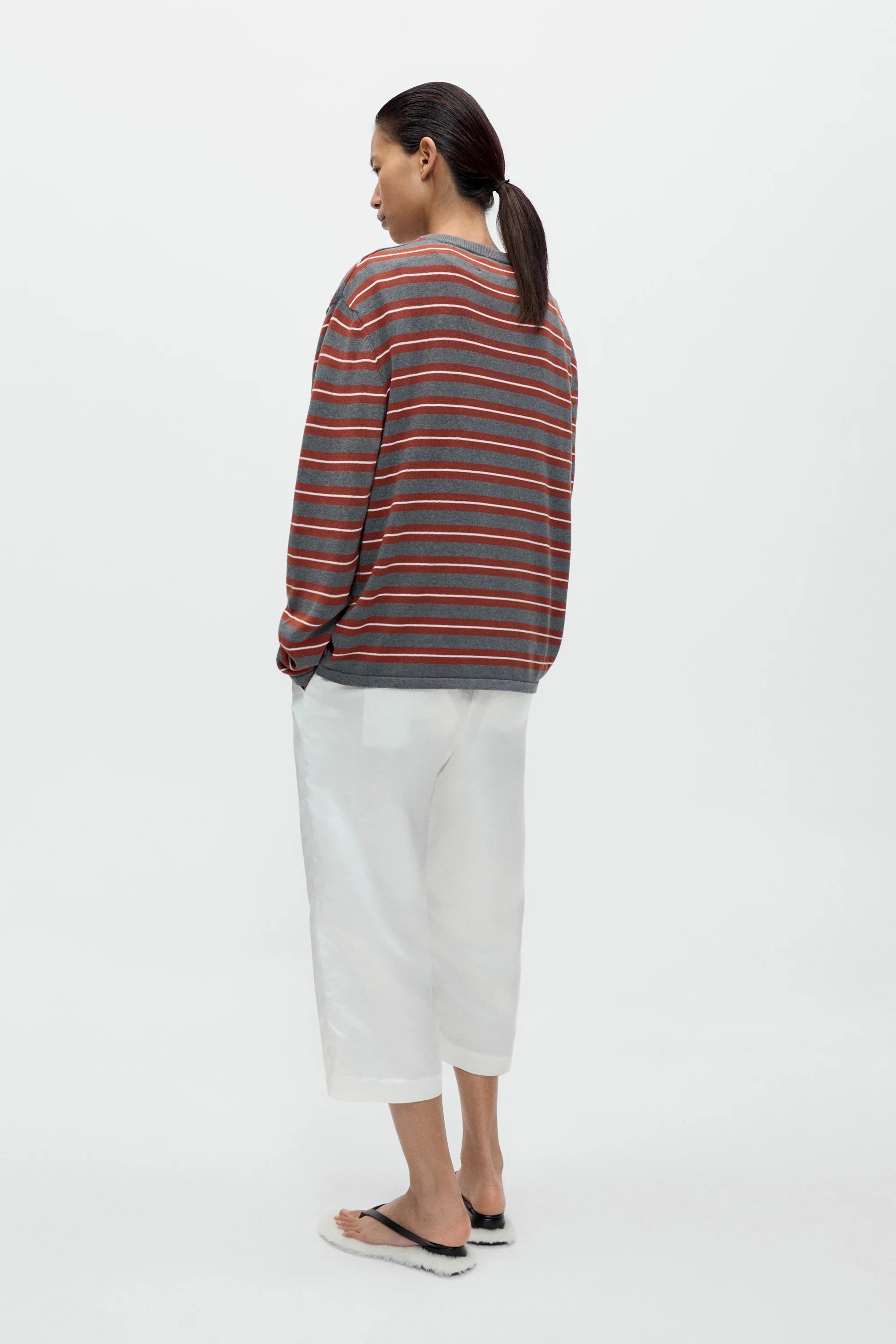 ORGANIC COTTON STRIPED LONG-SLEEVE TEE