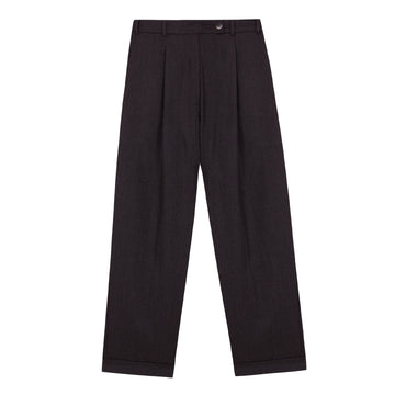 WOOL MASCULINE PANTS - ANTHRACITE